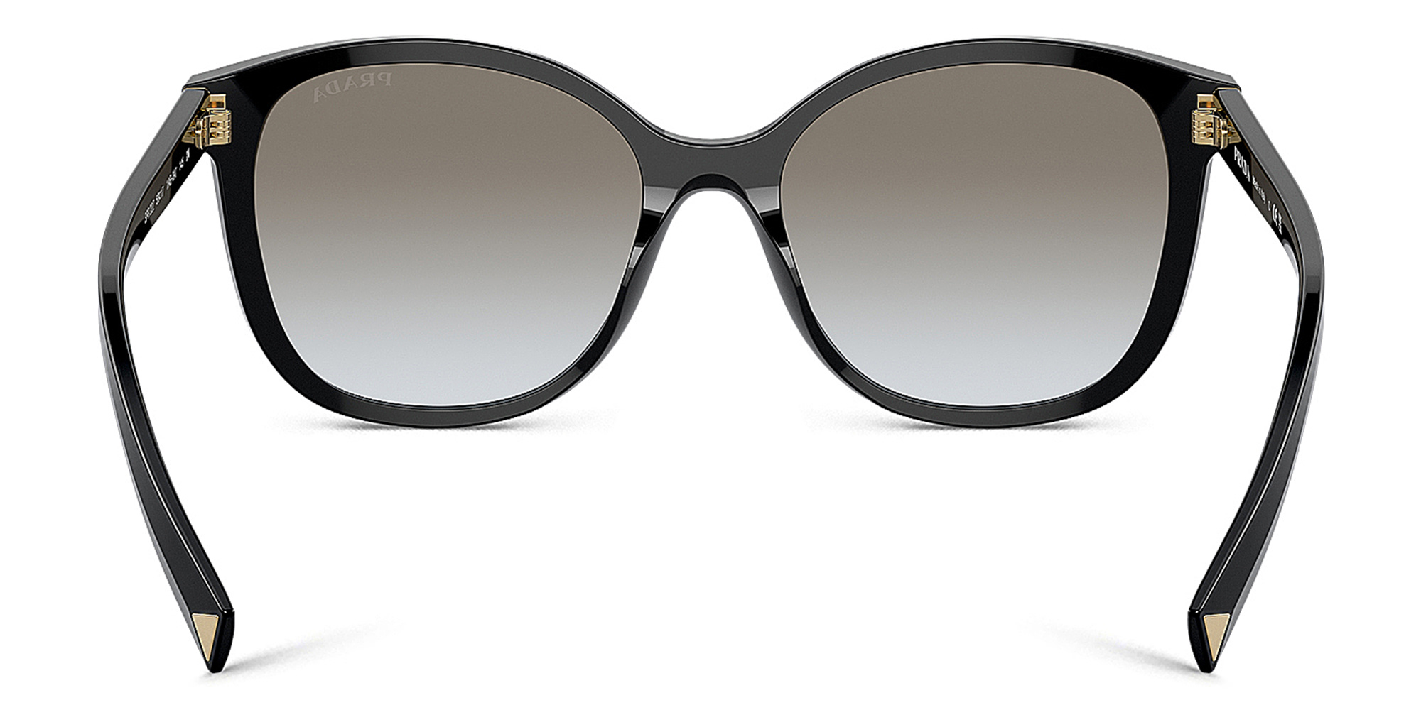 Shop PRADA Square Sunglasses in Black online.