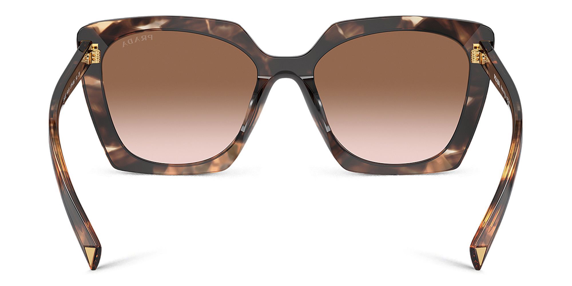 PRADA Square Sunglasses in Caramel Tortoise – Product Photo 4