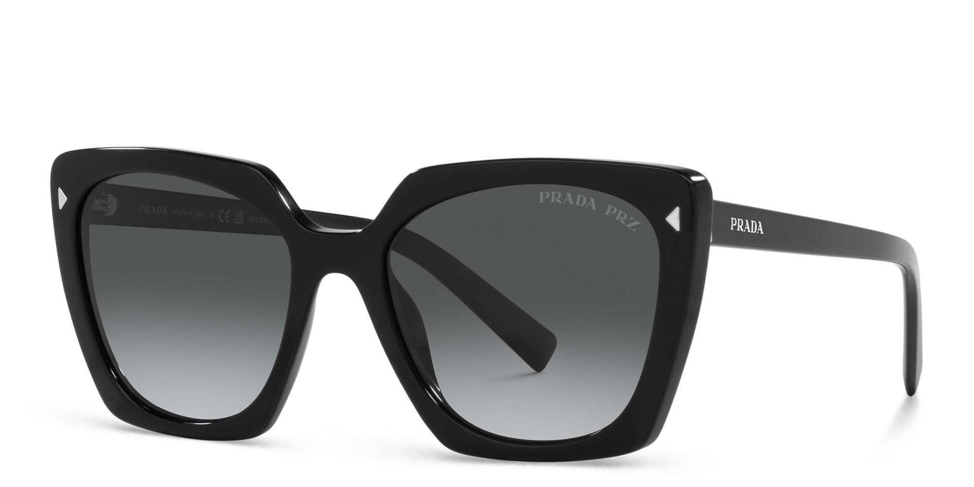 PRADA Square Sunglasses in Black – Product Photo 2