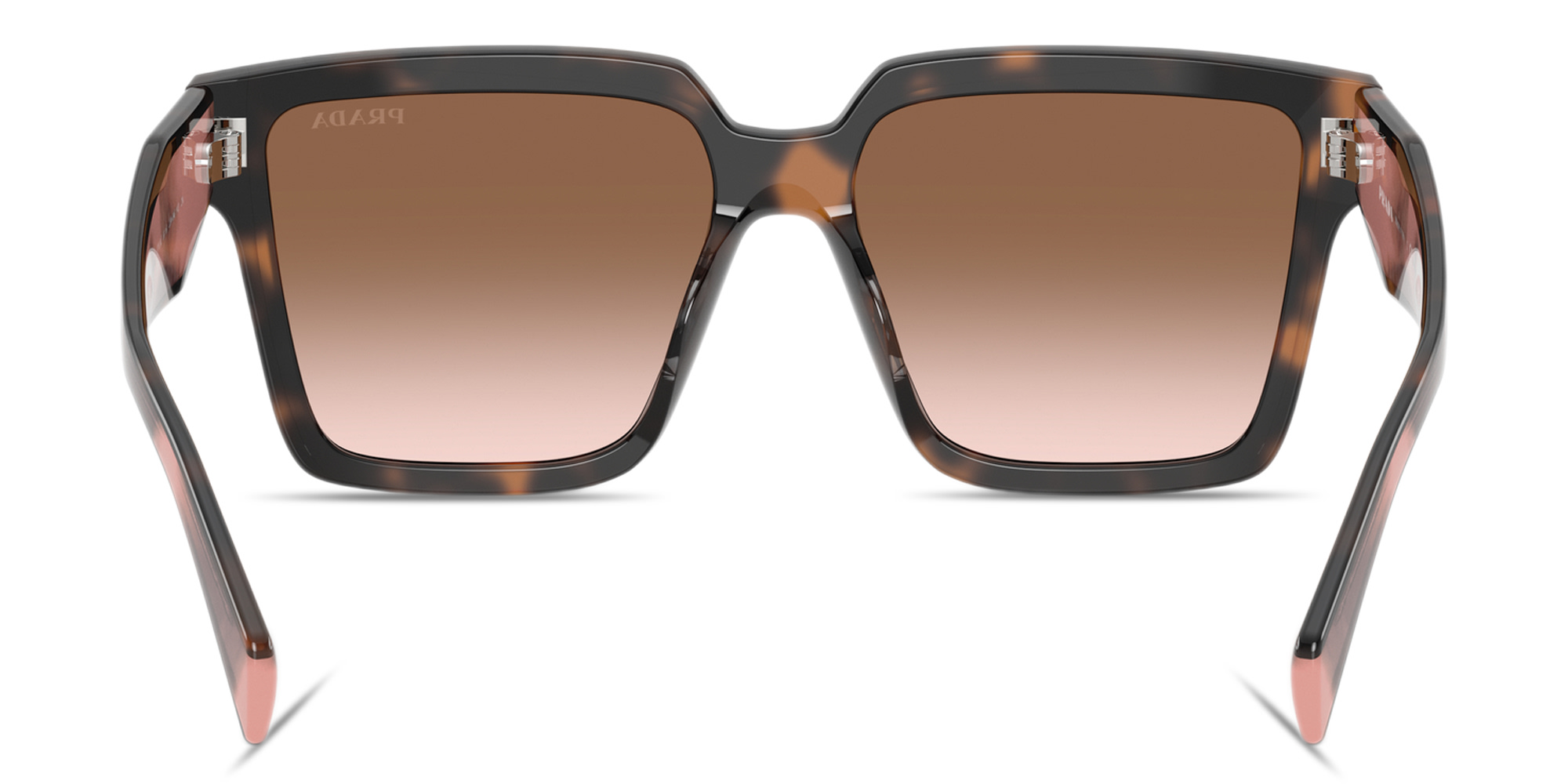 PRADA Signature Oversized Square Sunglasses in Mauve Tortoise – Product Photo 4