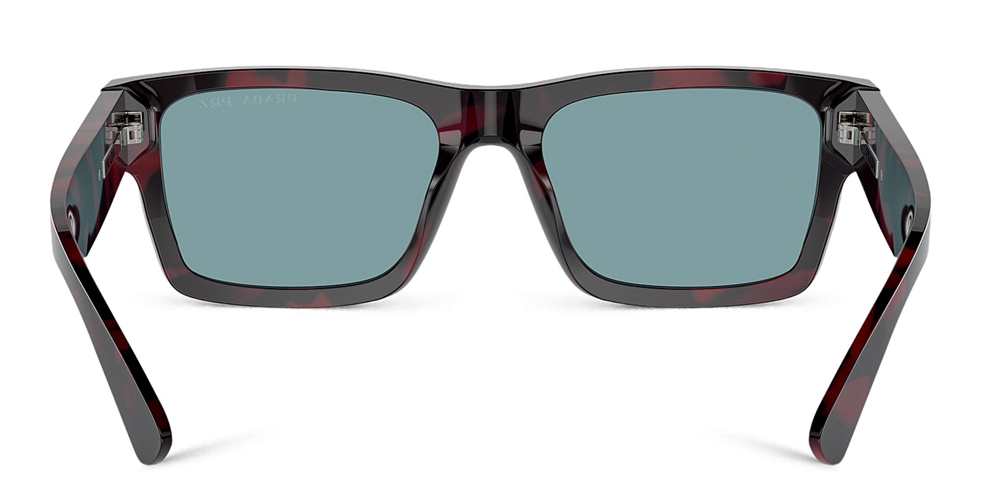 Shop PRADA Rectangle Sunglasses in Purple Tortoise online.