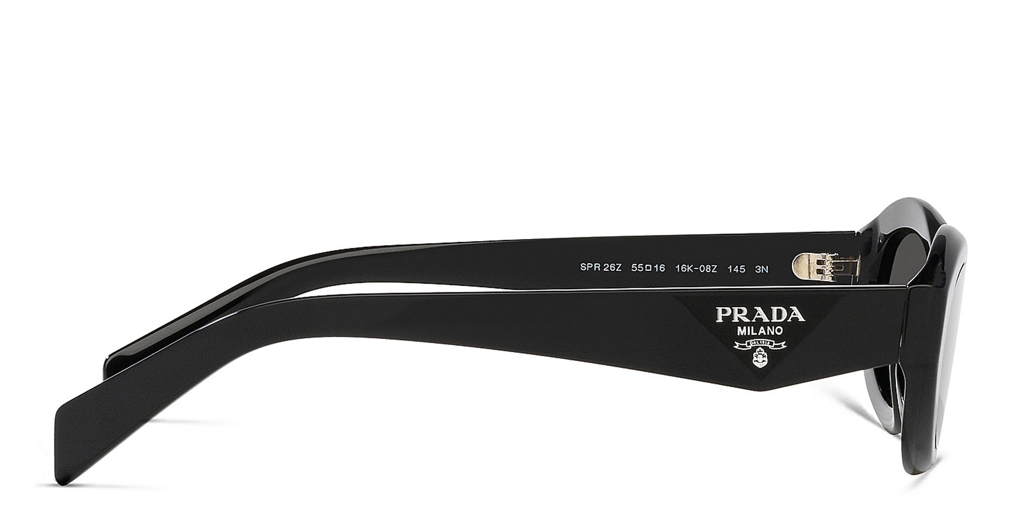 PRADA Irregular Sunglasses in Black – Product Photo 3