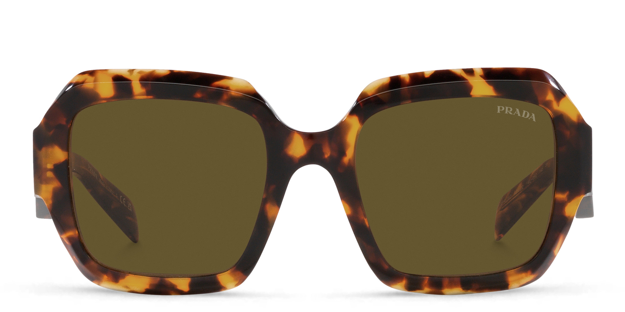 PRADA Oversized Pillow Sunglasses in Tortoise – Product Photo 1