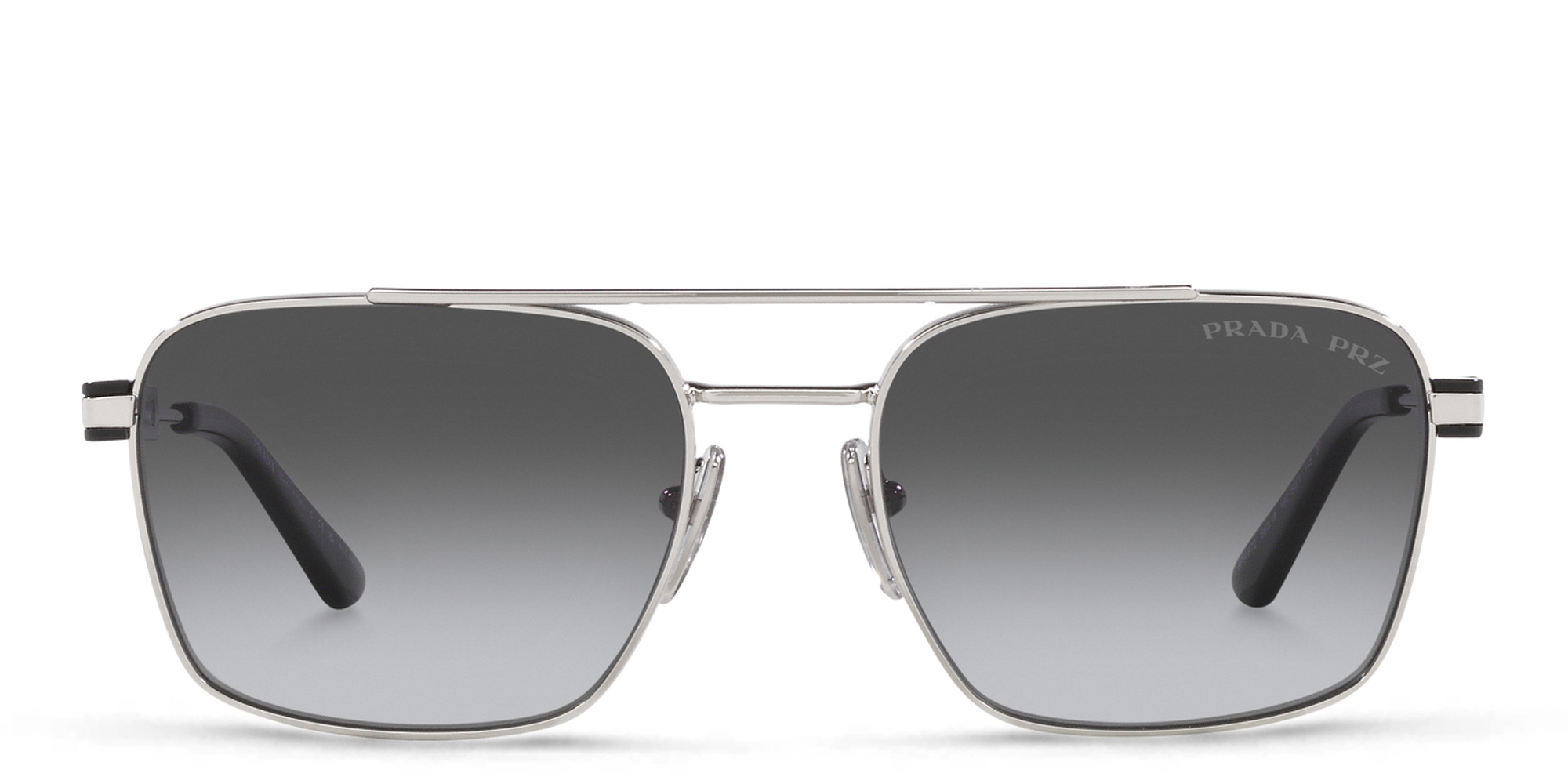 نظارات شمسية طراز بيلو من برادا بلون فضي - صورة المنتج 1