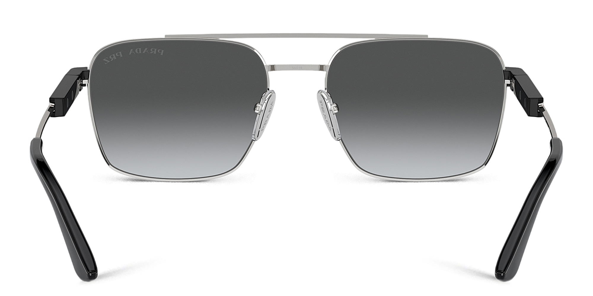 PRADA Pillow Sunglasses in Silver – Product Photo 4