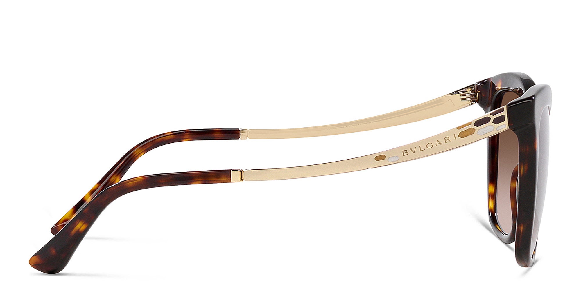BVLGARI Cat-Eye Sunglasses in Havana – Product Photo 3