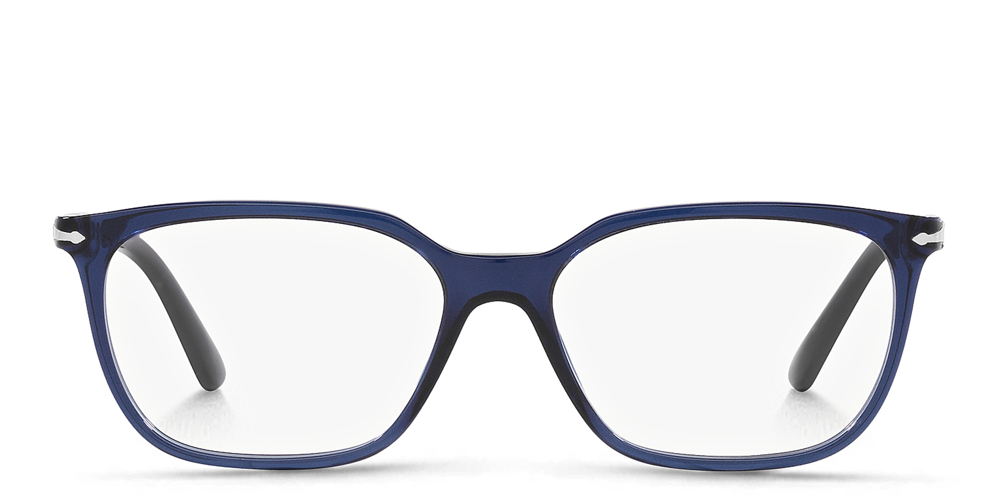 PERSOL Wide Rectangle Eyeglasses in Cobalto – Product Photo 1