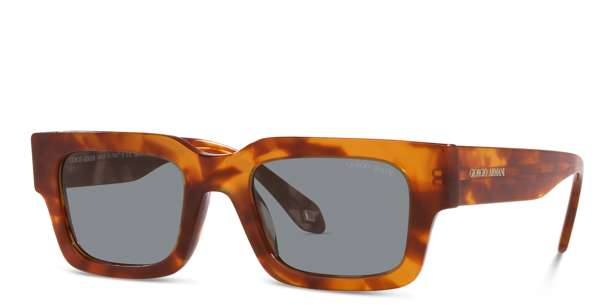 GIORGIO ARMANI Rectangle Sunglasses in Havana – Product Photo 2
