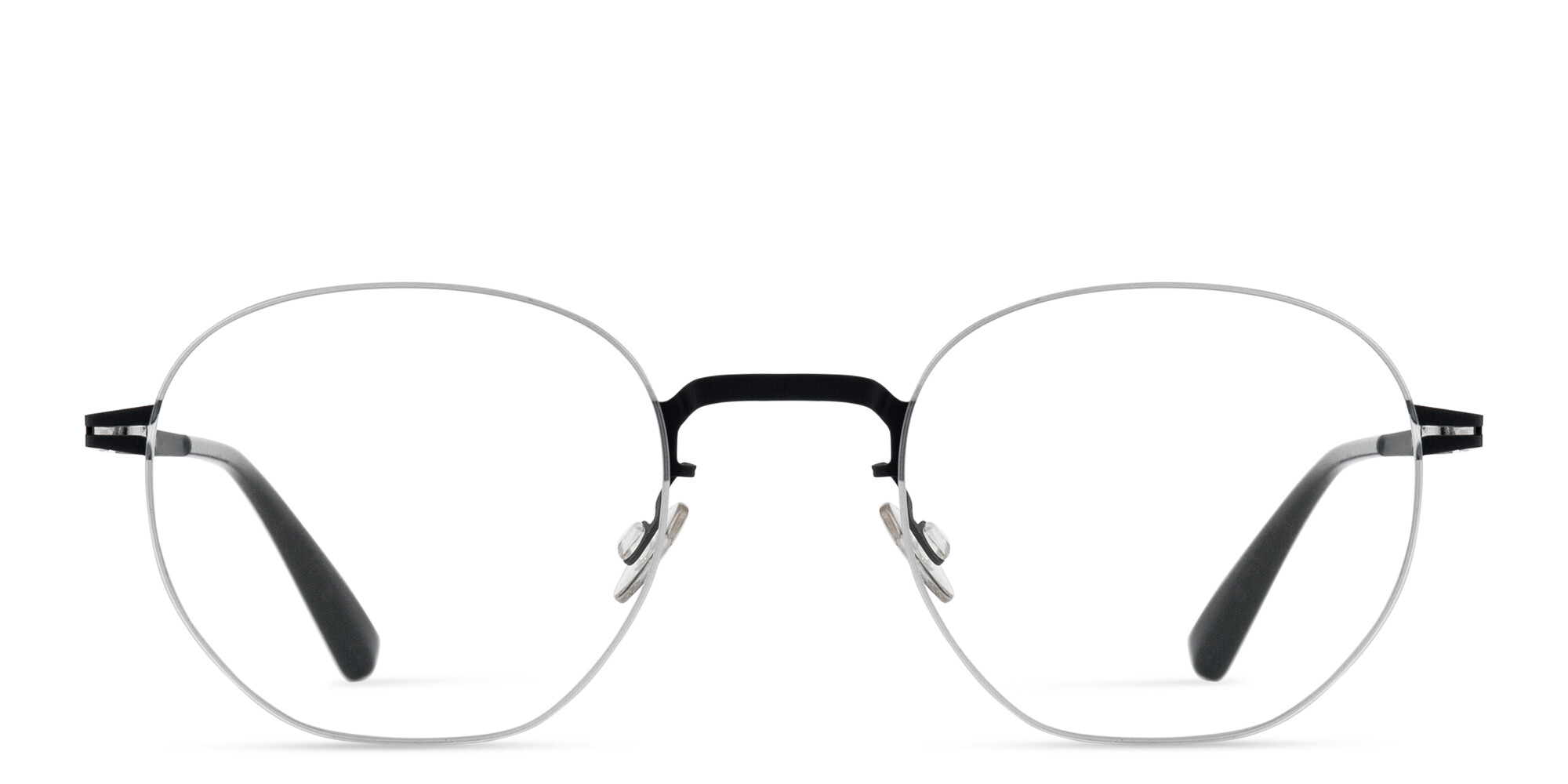 Shop MYKITA Unisex Wataru Rimless Round Eyeglasses in Silver online.
