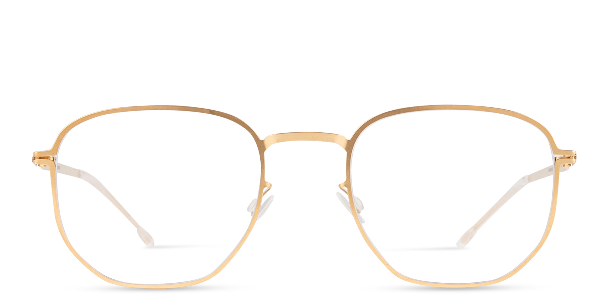 Shop MYKITA Ryker Unisex Round Eyeglasses in Gold online.