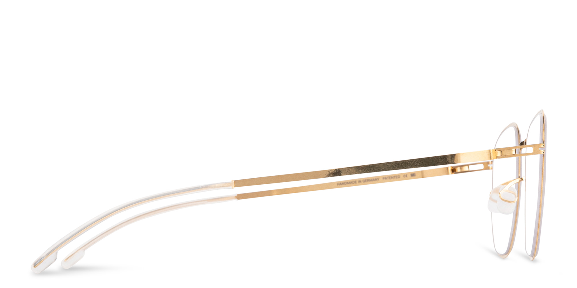 Shop MYKITA Ryker Unisex Round Eyeglasses in Gold online.