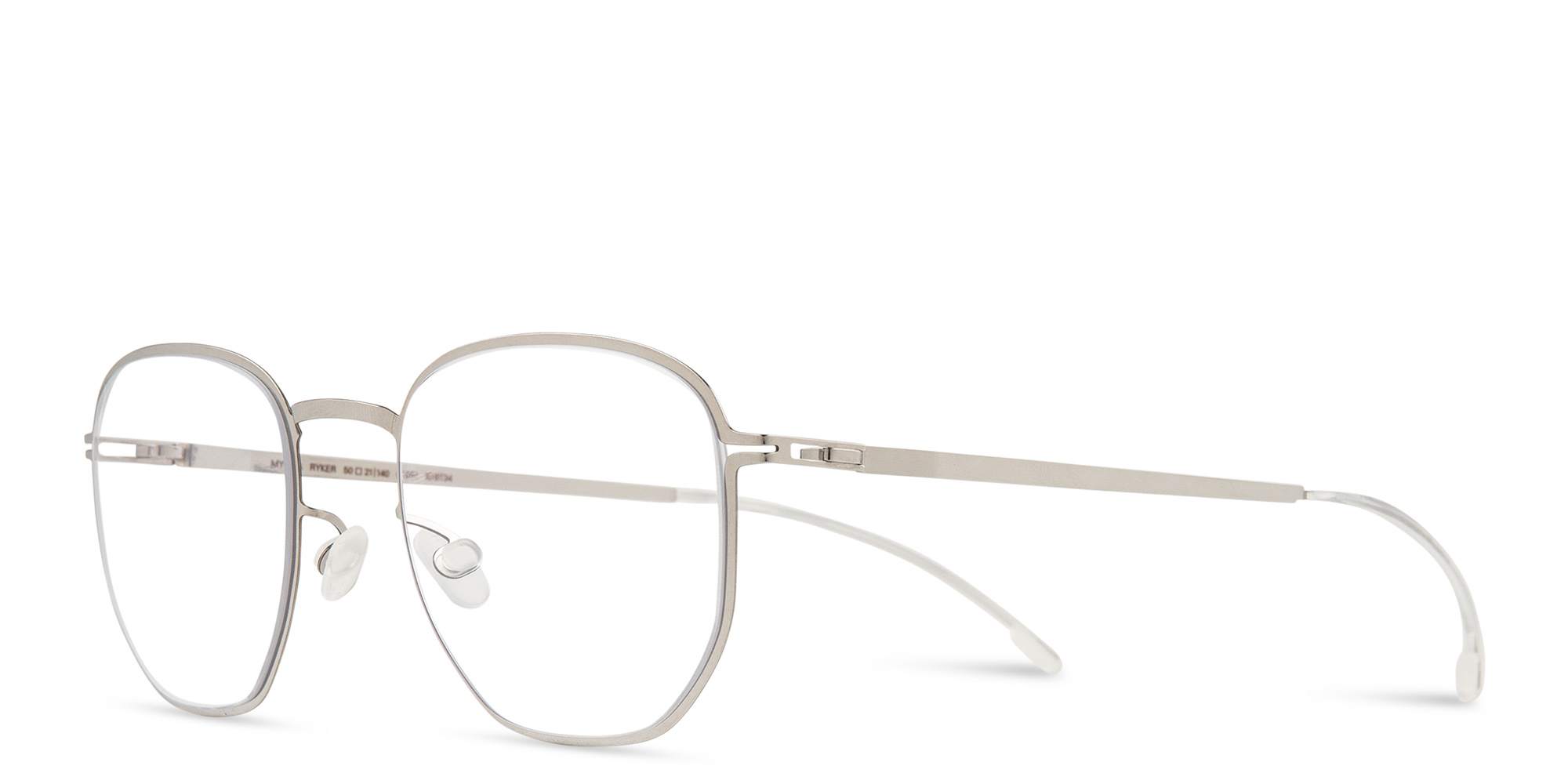 Shop MYKITA Ryker Unisex Round Eyeglasses in Silver online.