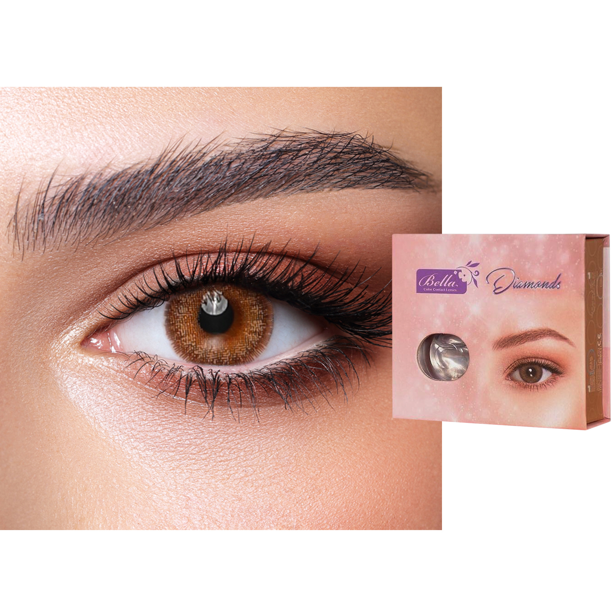 Shop Bella DIAMOND Monthly Color Contact Lenses - Oak online.