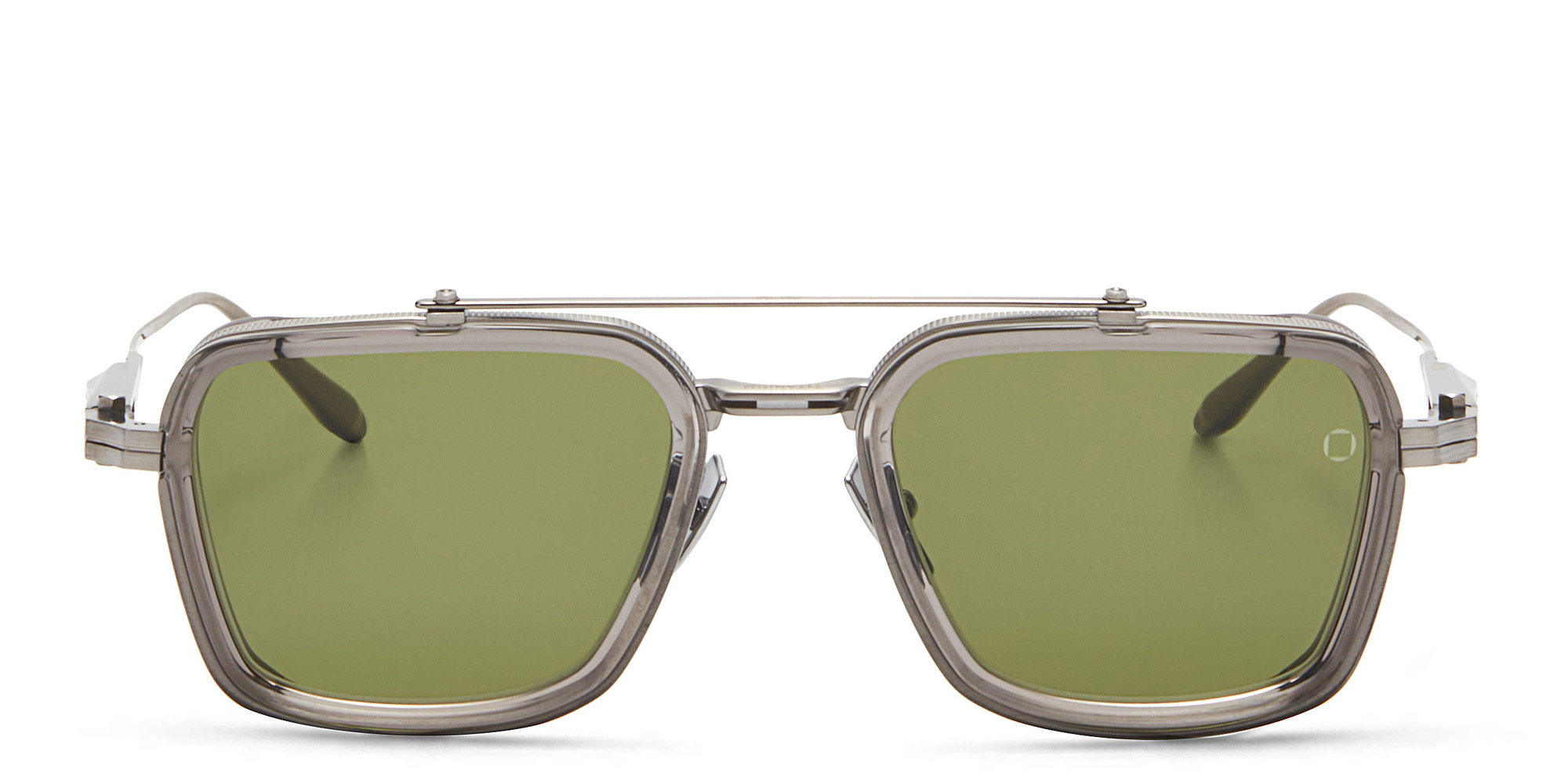 Shop AKONI Unisex Square Sunglasses in Black online.