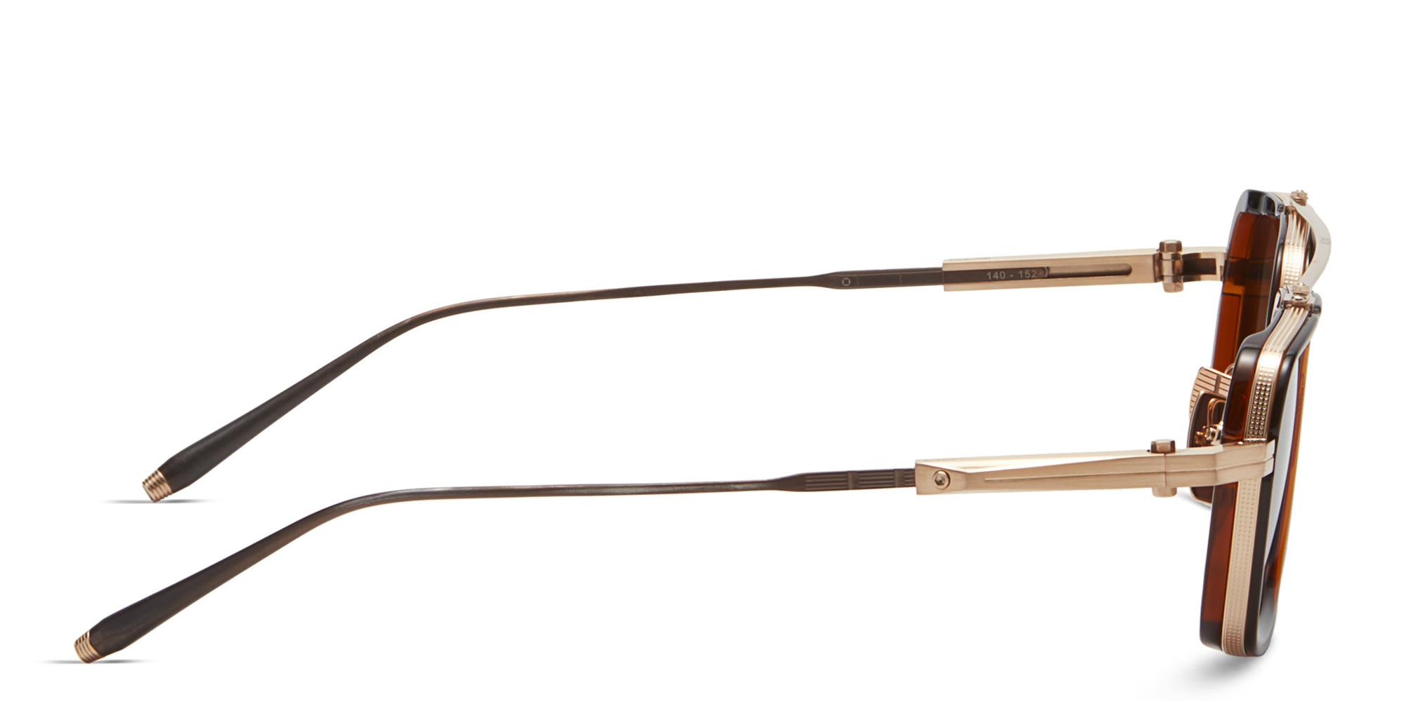 Shop AKONI Unisex Square Sunglasses in Brown online.