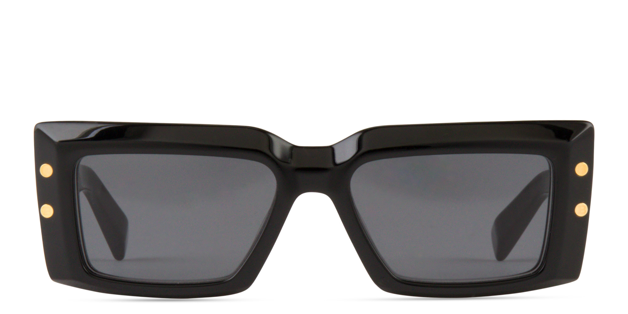 تسوق نظارات شمسية مستطيلة بالمان بلون أسود أونلاين.