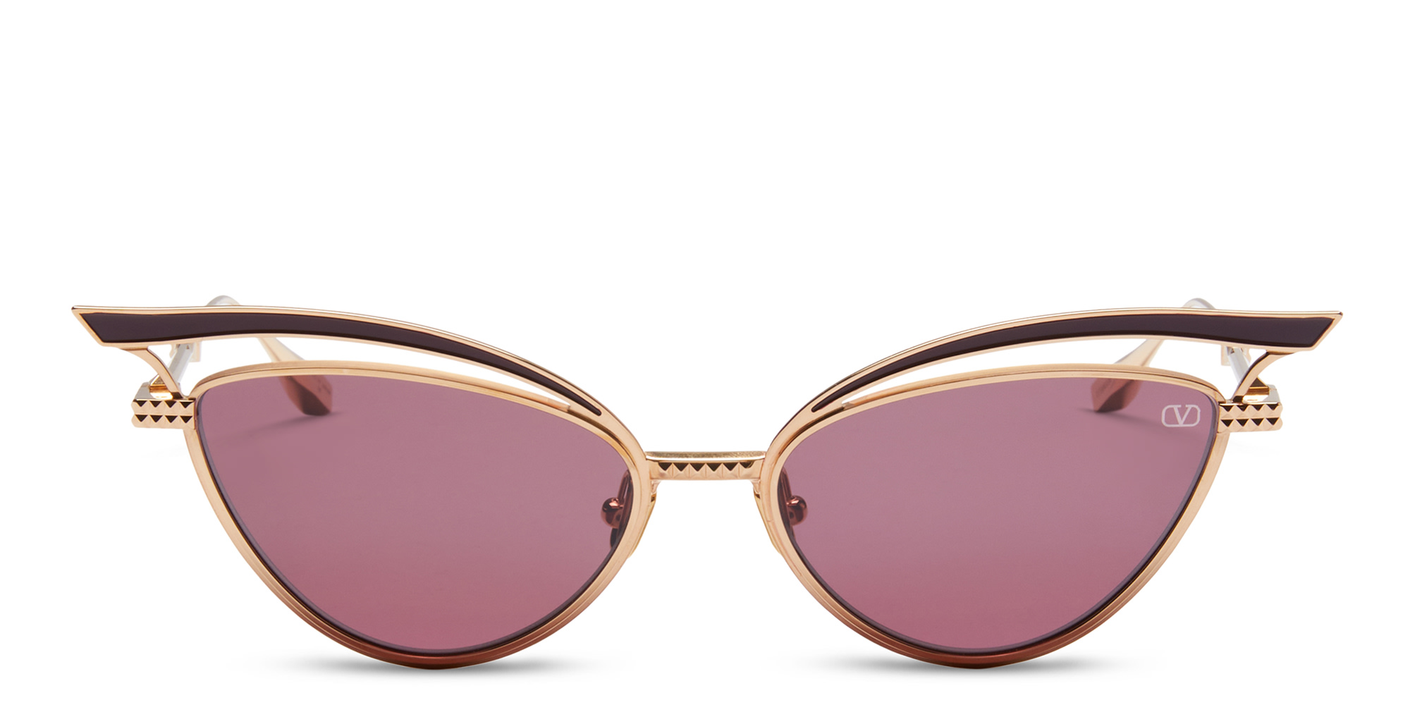 VALENTINO Cat-Eye Sunglasses  in Gold – Product Photo 1