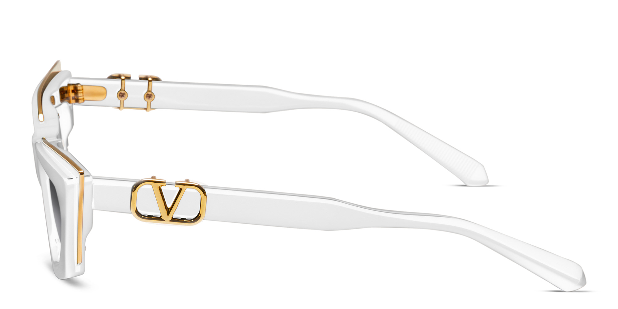 تسوق نظارات شمسية كات آي فالنتينو بلون أبيض أونلاين.