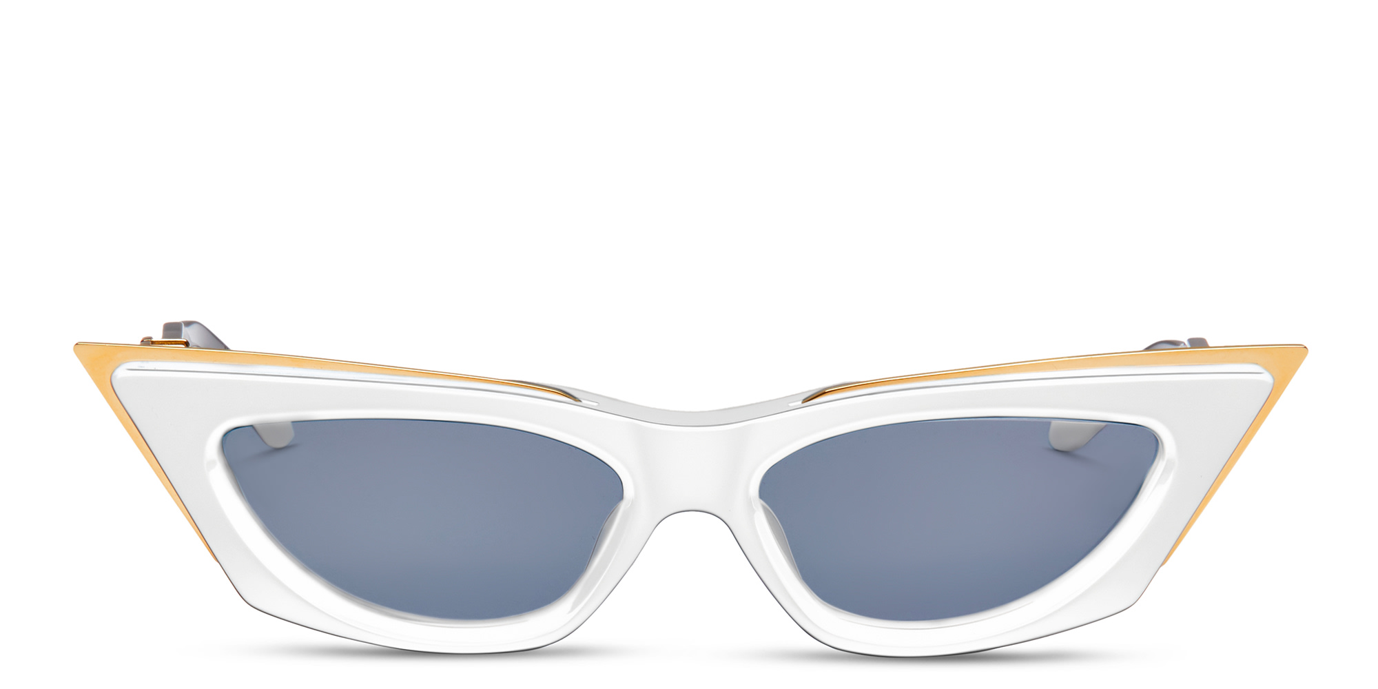 Shop VALENTINO Cat-Eye Sunglasses in White online.