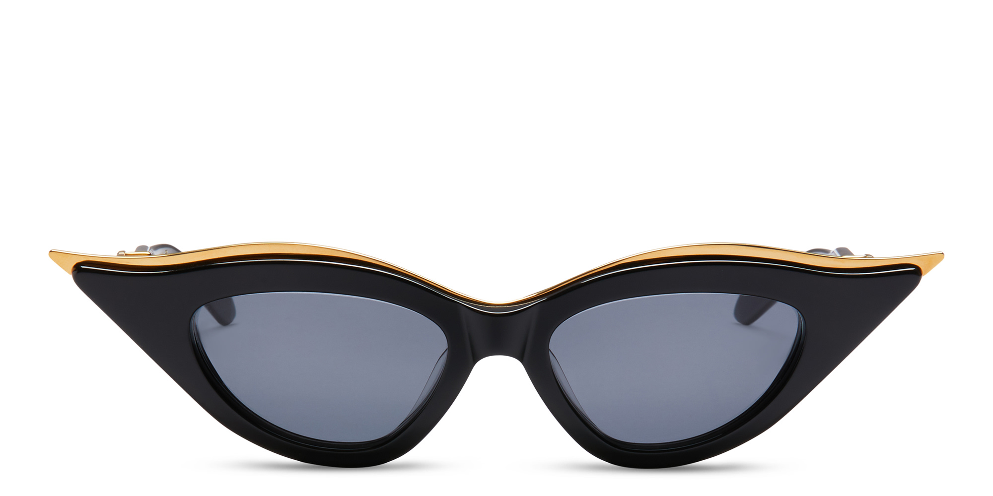 Shop VALENTINO Cat-Eye Sunglasses in Black online.