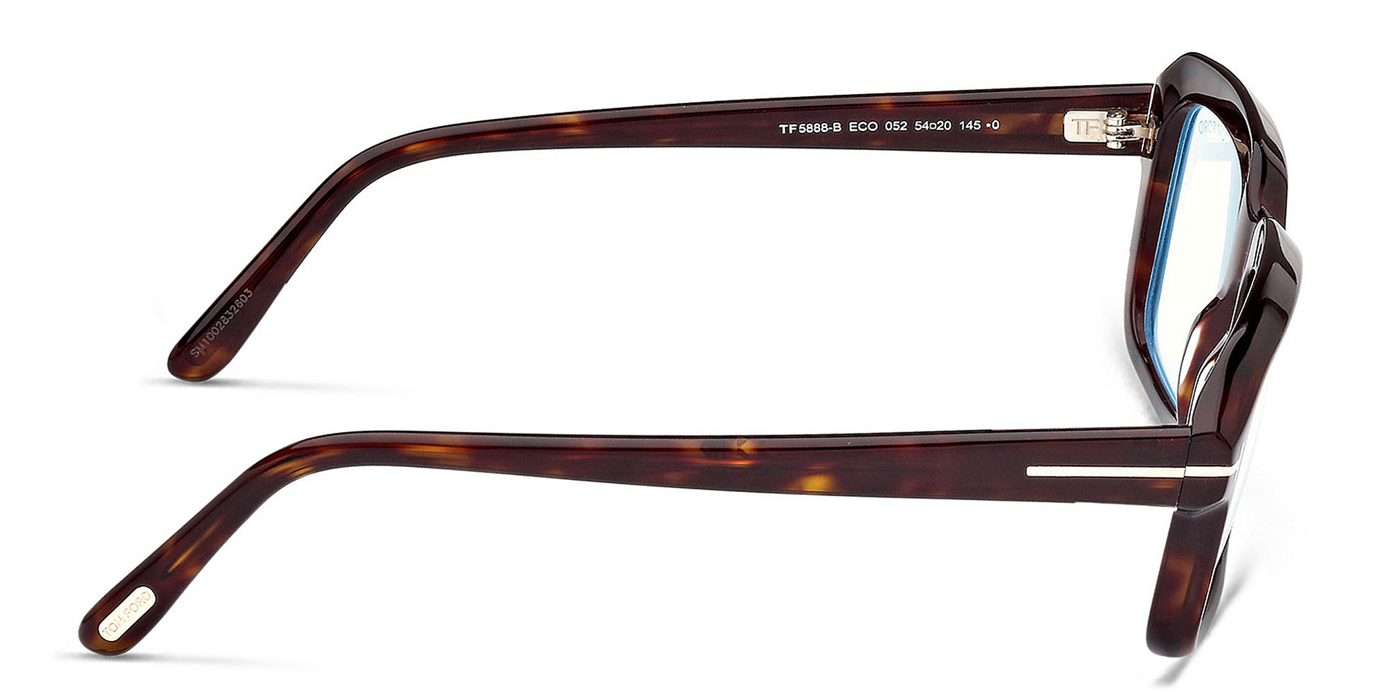 Shop TOM FORD Rectangle Eyeglasses in Dark Havana online.