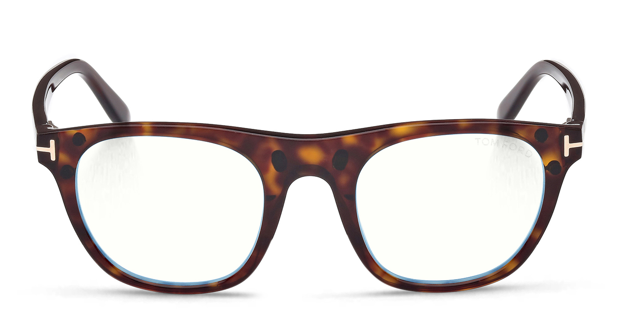 TOM FORD Square Eyeglasses in Dark Havana – Product Photo 1