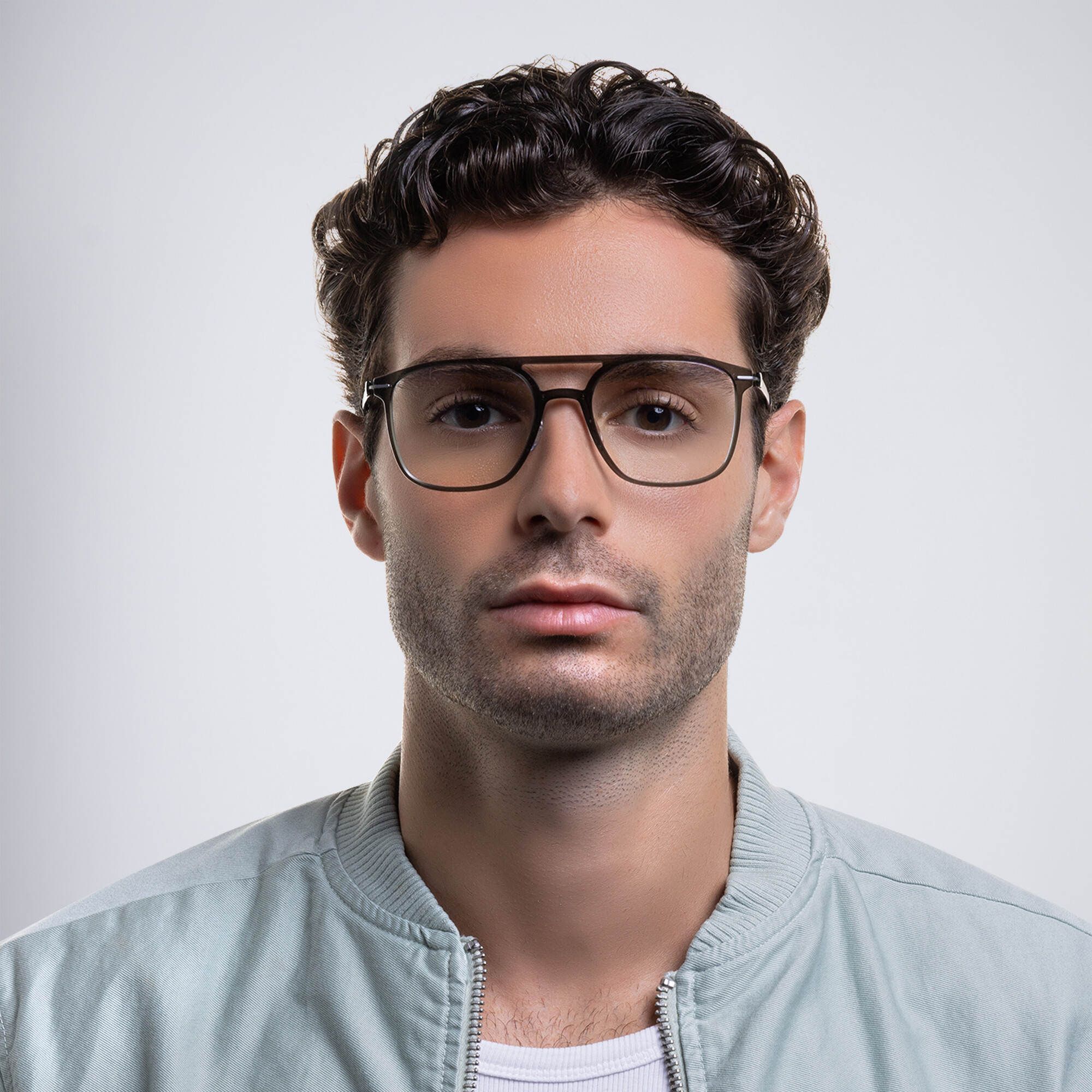 Shop Silhouette Rectangle Eyeglasses in Black online.