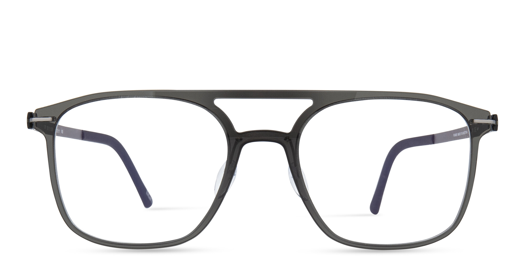 Shop Silhouette Rectangle Eyeglasses in Black online.