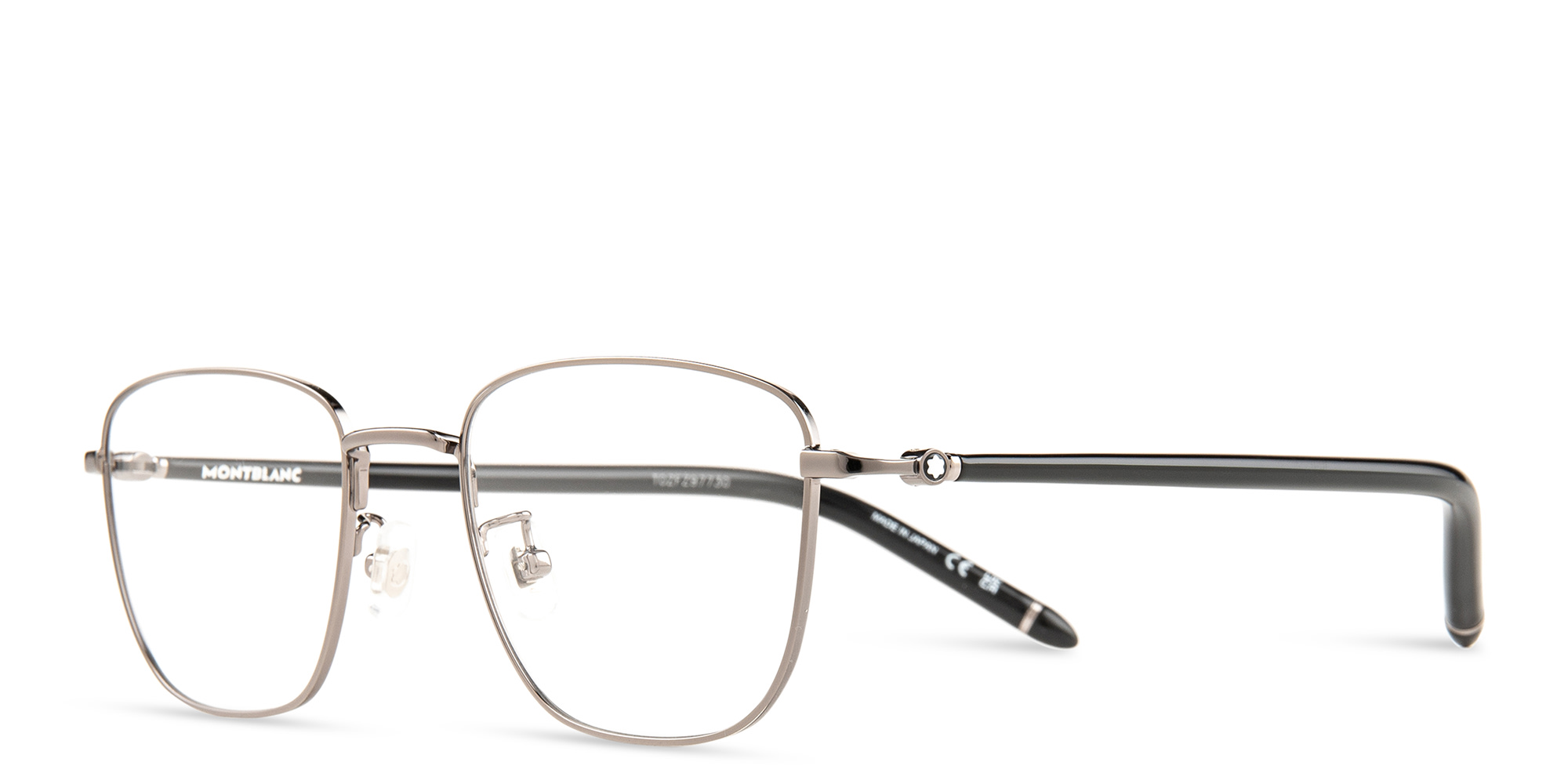 MONTBLANC Rectangle Eyeglasses in Silver – Product Photo 2