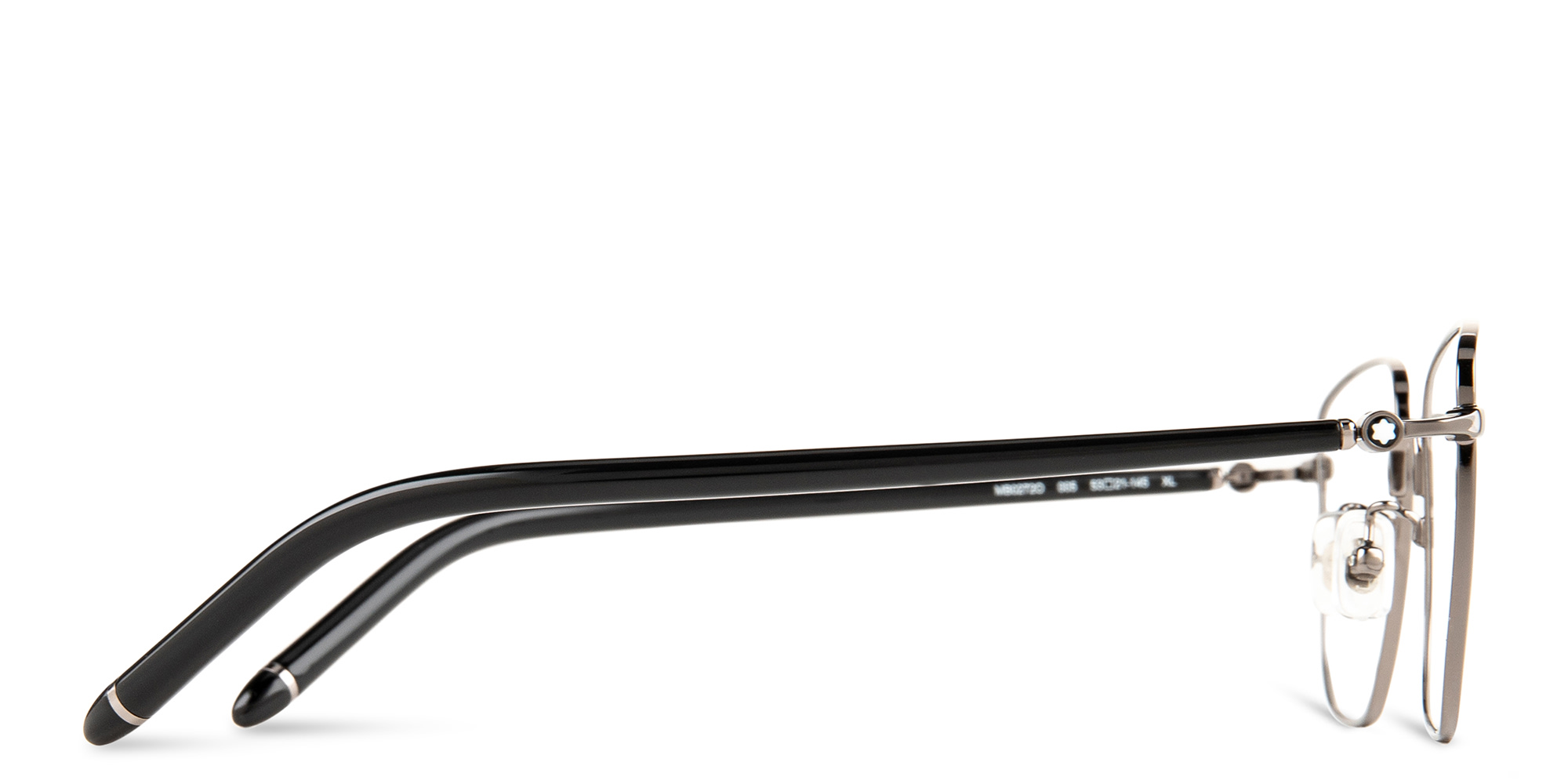 MONTBLANC Rectangle Eyeglasses in Silver – Product Photo 4