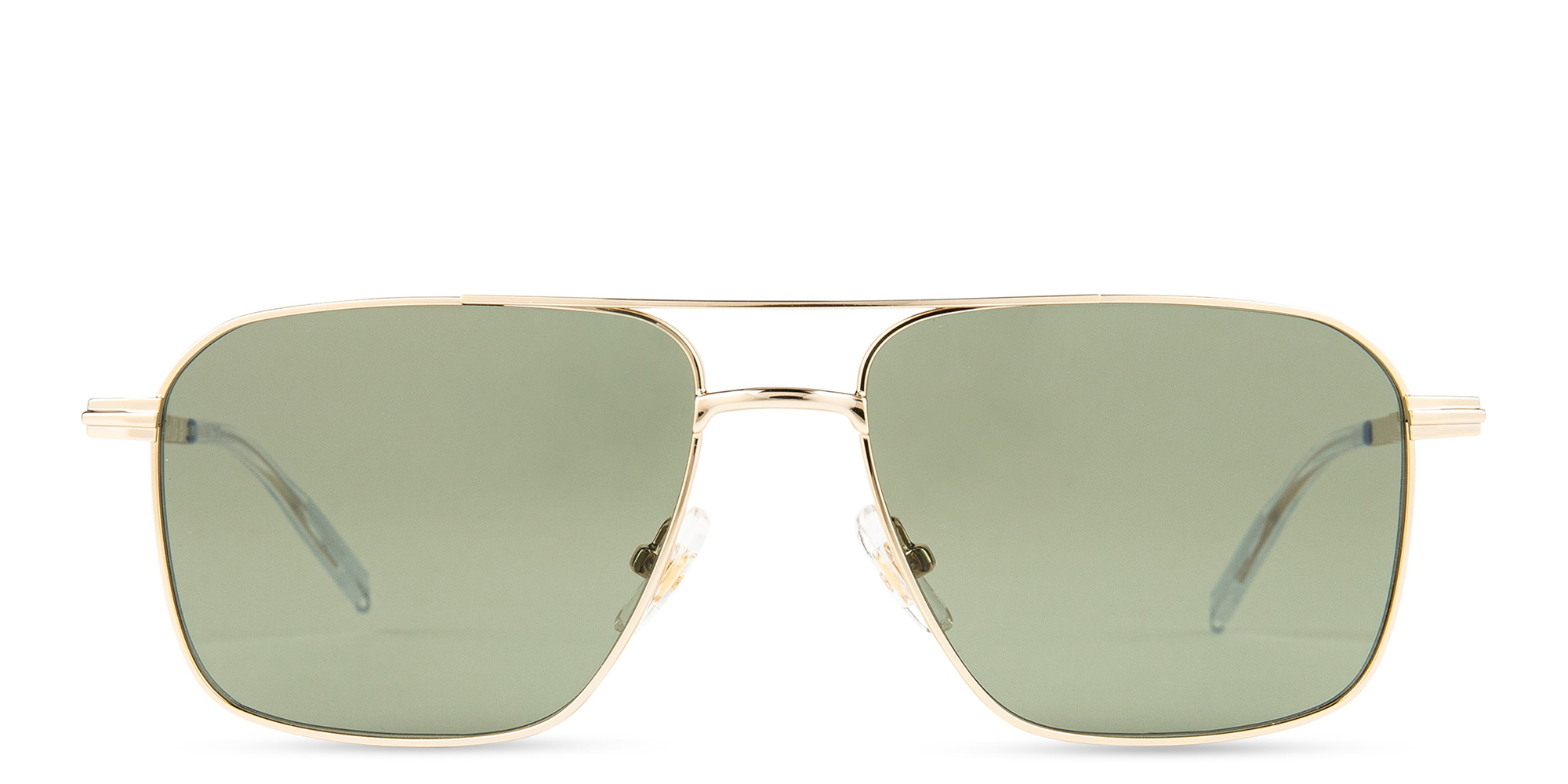 Shop MONTBLANC Pilot Sunglasses in Gold online.