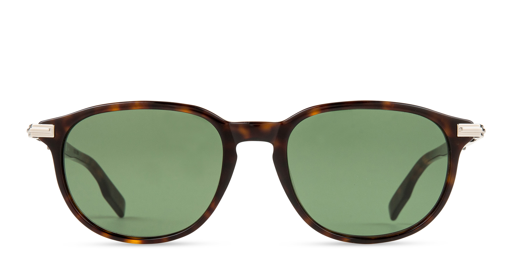 Shop MONTBLANC Round Sunglasses in Havana online.