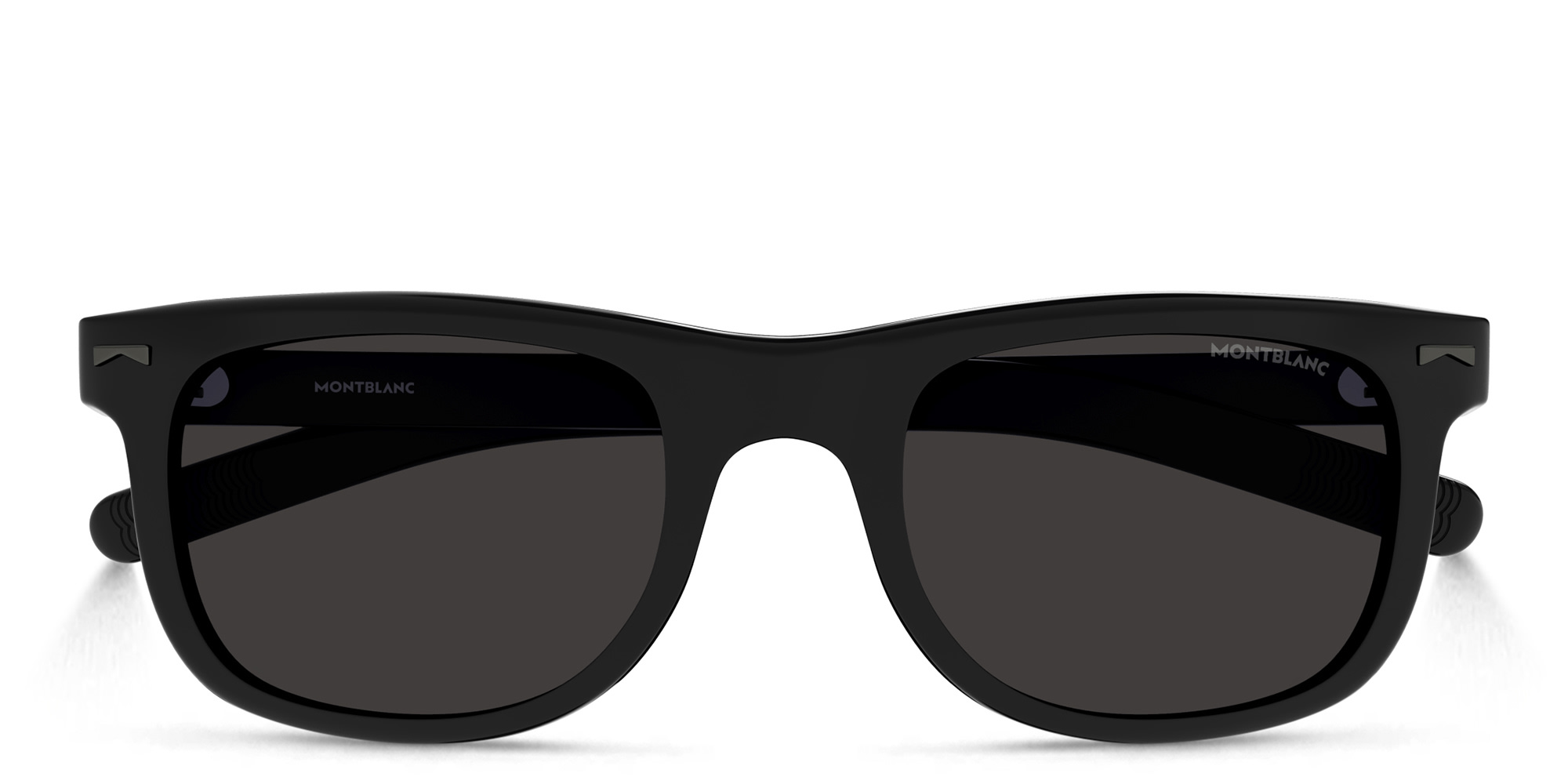 MONTBLANC Rectangle Sunglasses in Black – Product Photo 1