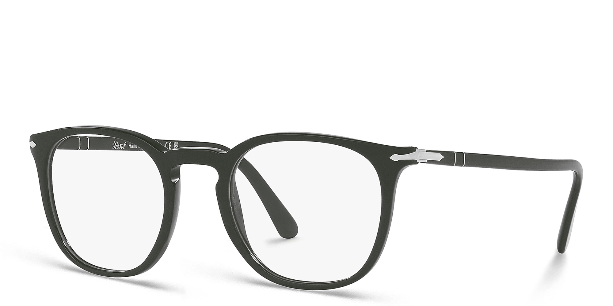 Shop PERSOL Unisex Panthos Eyeglasses in Green online.