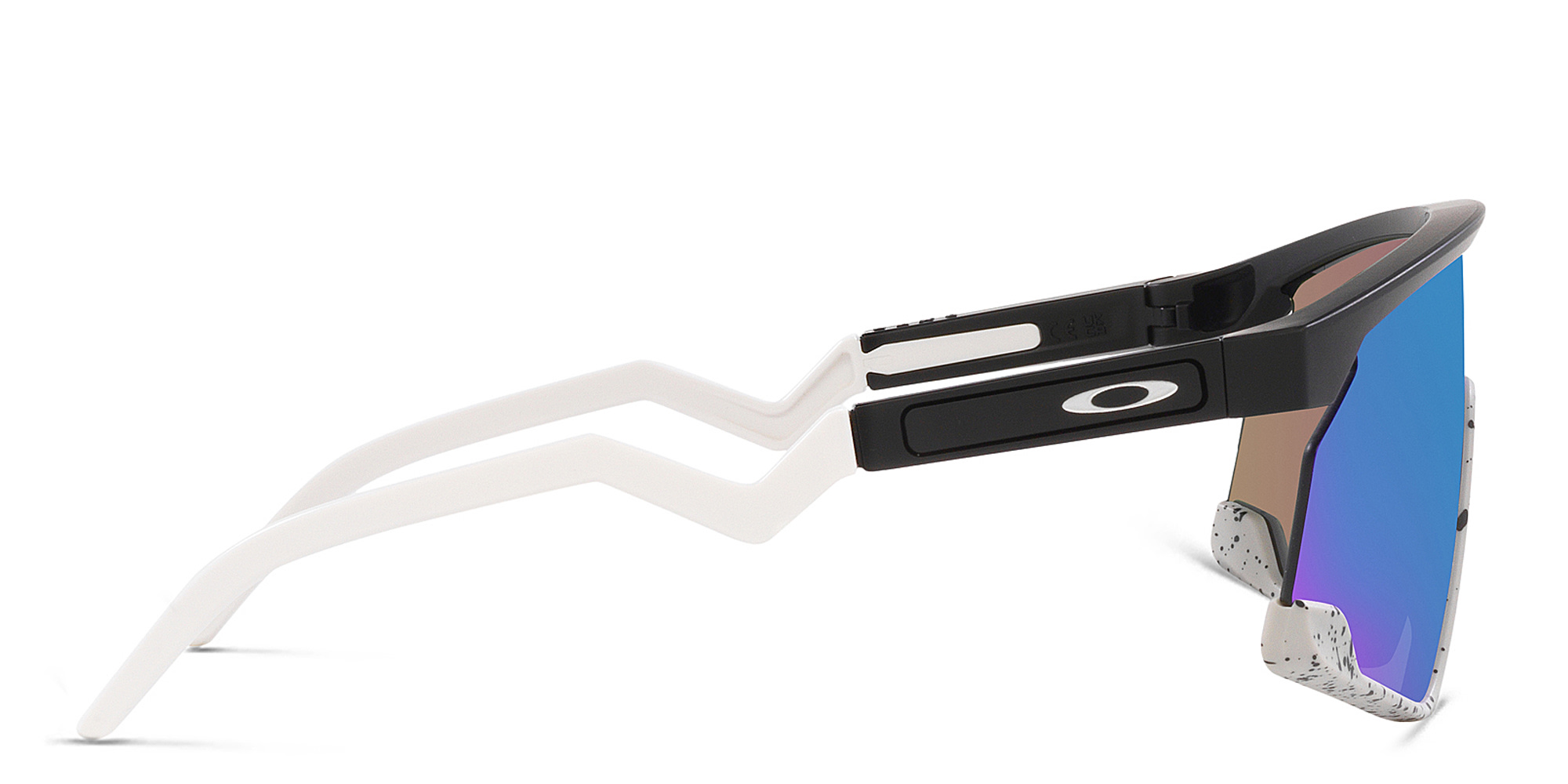 Oakley BXTR Unisex Half-Rim Mask Sunglasses in Matte Black – Product Photo 3