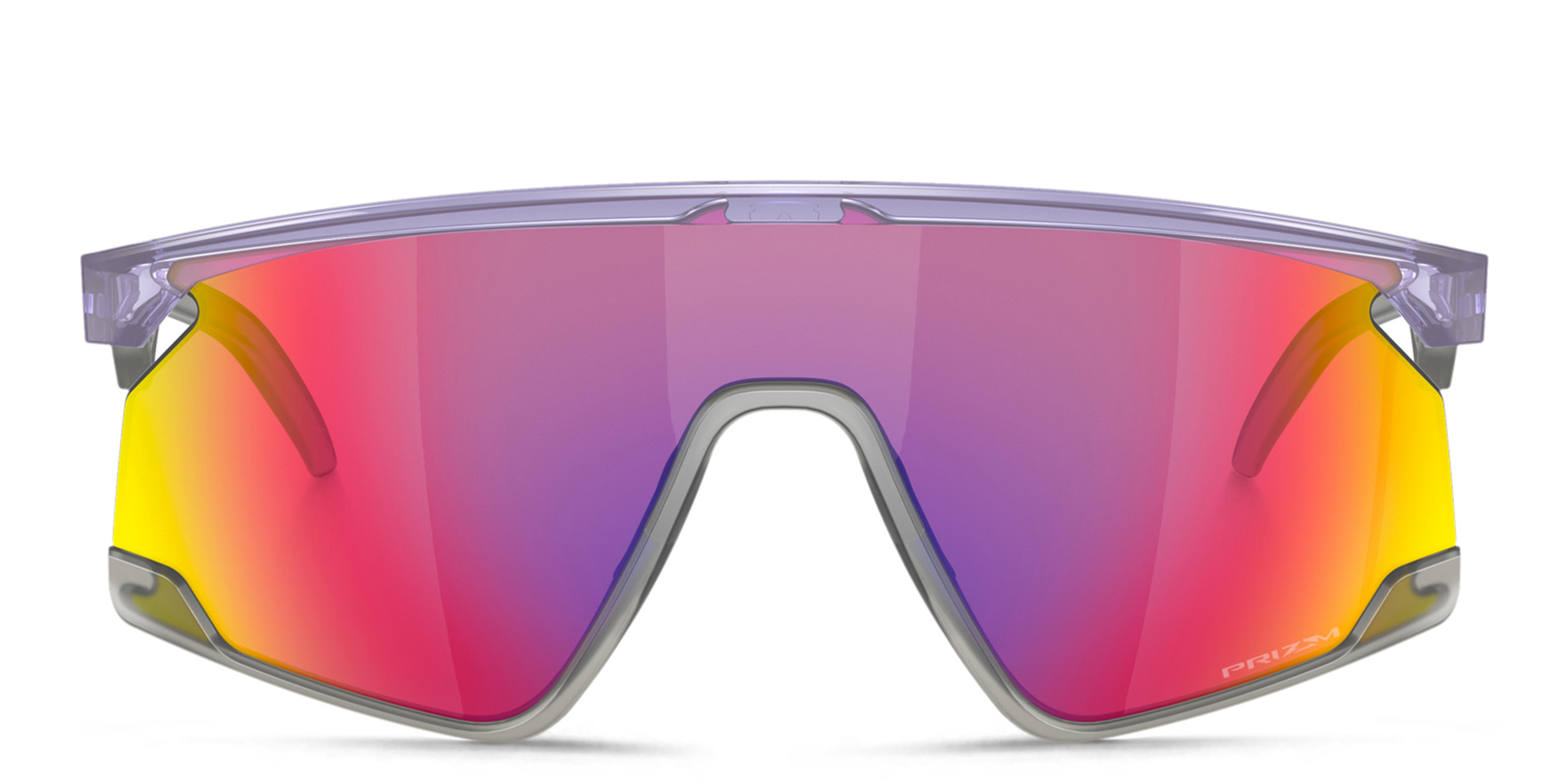 Oakley Unisex Half-Rim Mask Sunglasses in Translucent Lilac – Product Photo 1