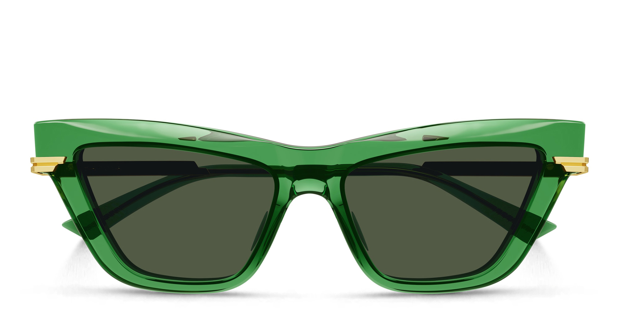BOTTEGA VENETA Cat-Eye Sunglasses in Green – Product Photo 1