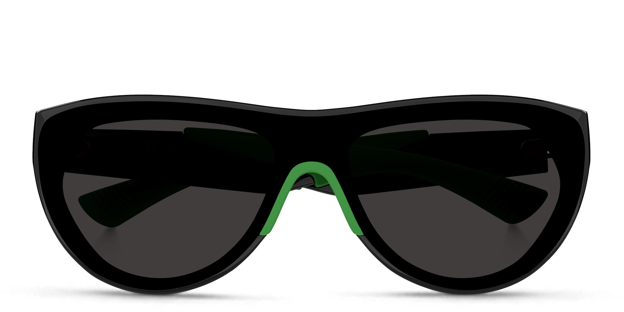 BOTTEGA VENETA Unisex Wide Round Sunglasses in Black – Product Photo 1