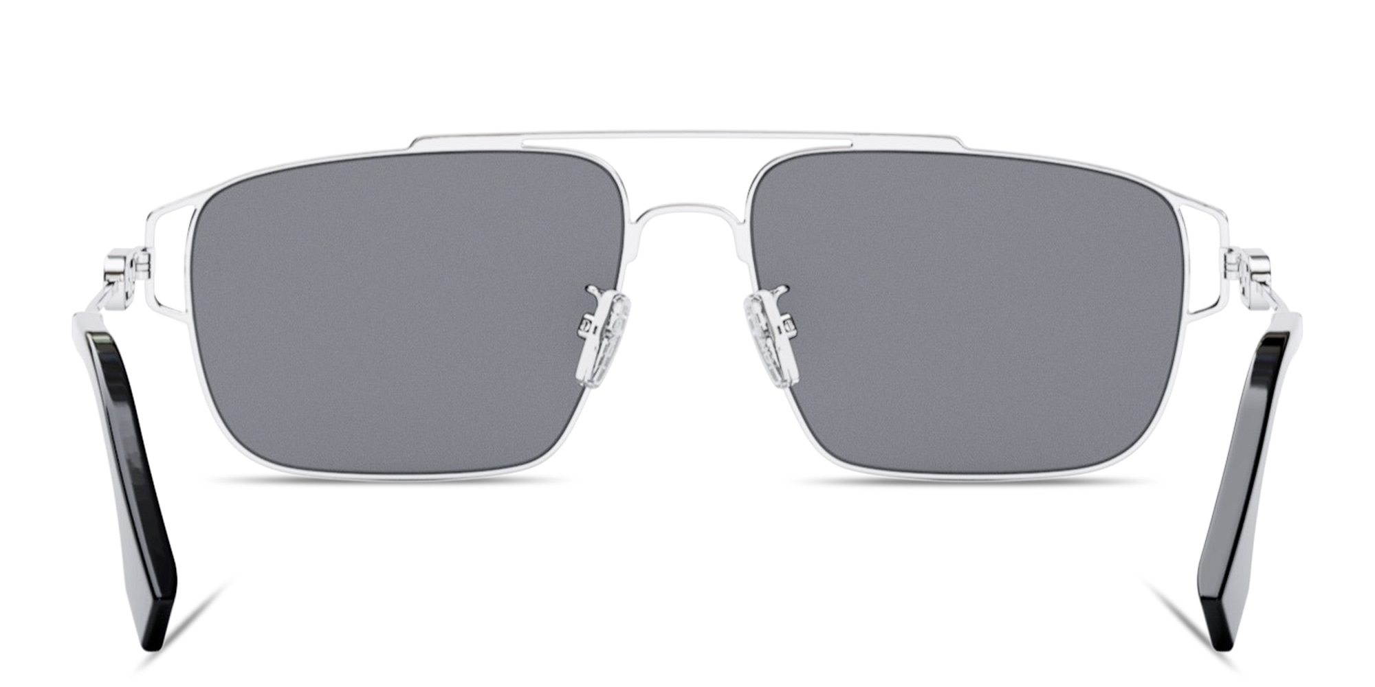 Shop FENDI O'Lock Square Sunglasses in Silver online.