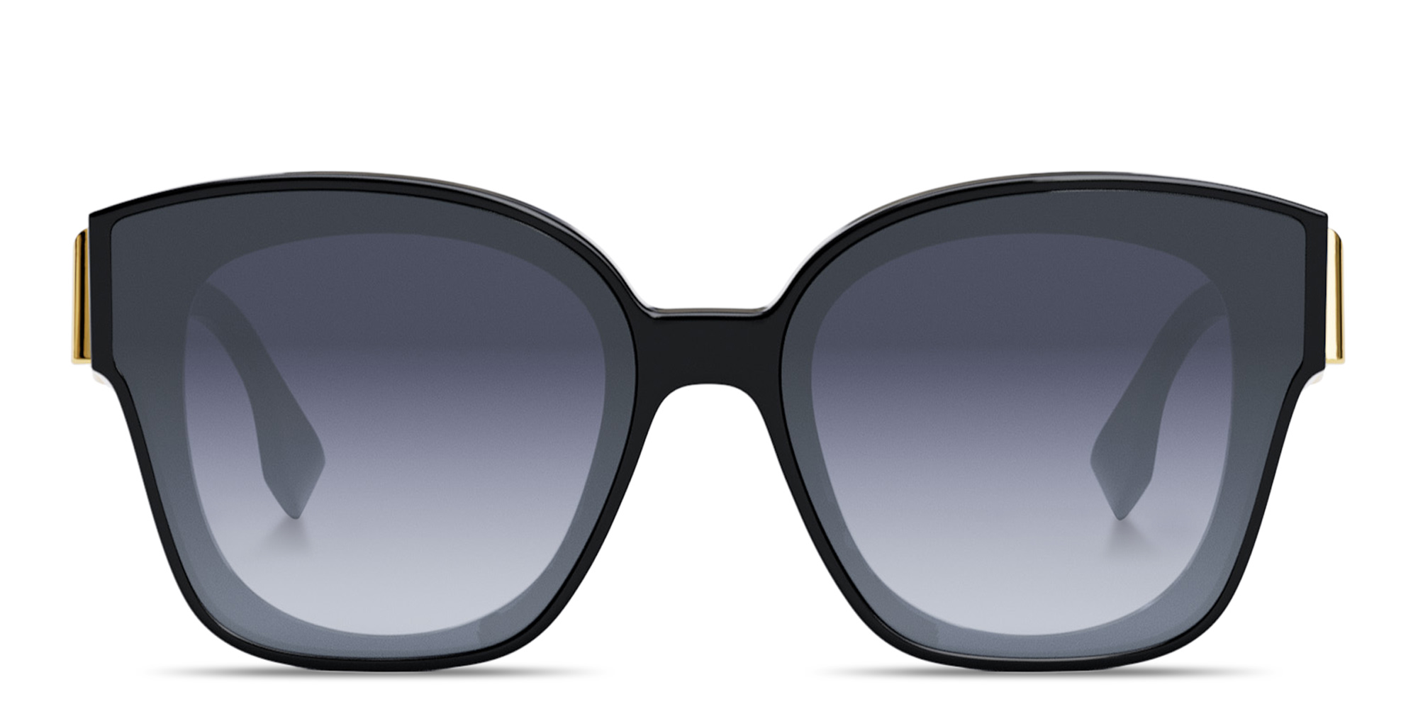 Shop FENDI Fendi First Square Sunglasses in Black online.