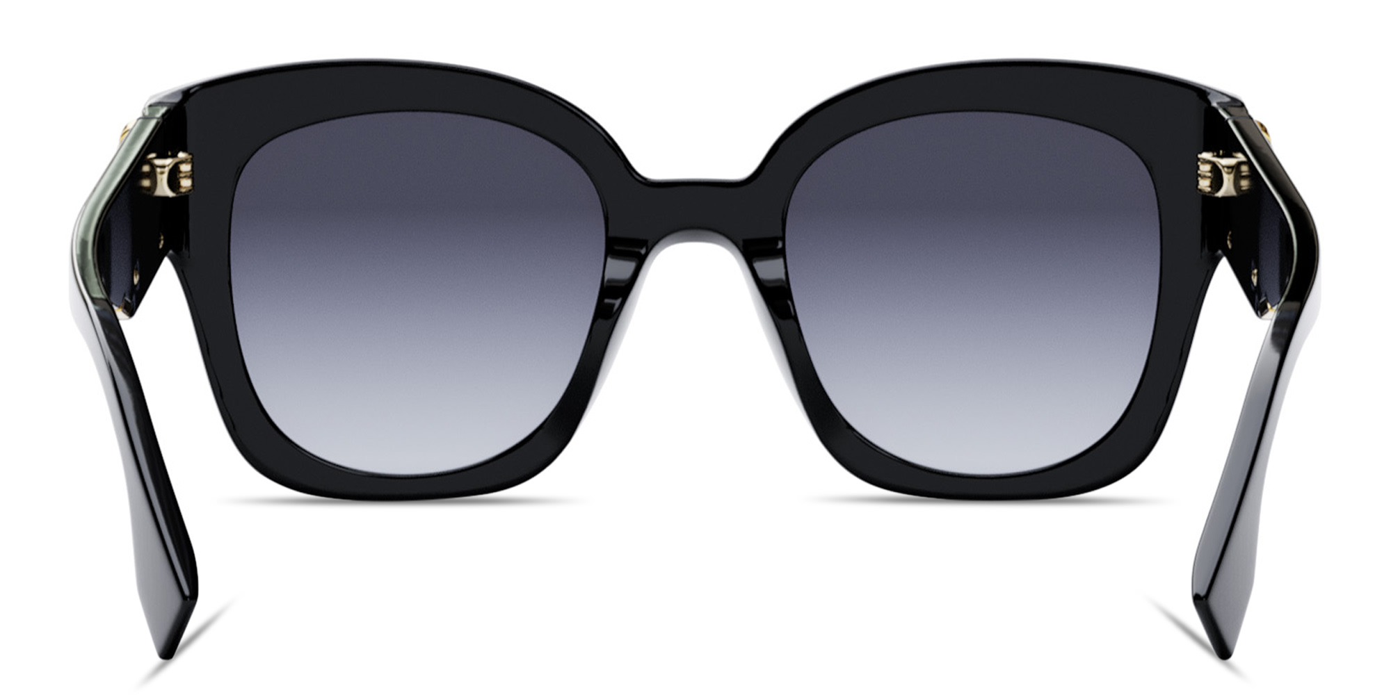 Shop FENDI Fendi First Square Sunglasses in Black online.