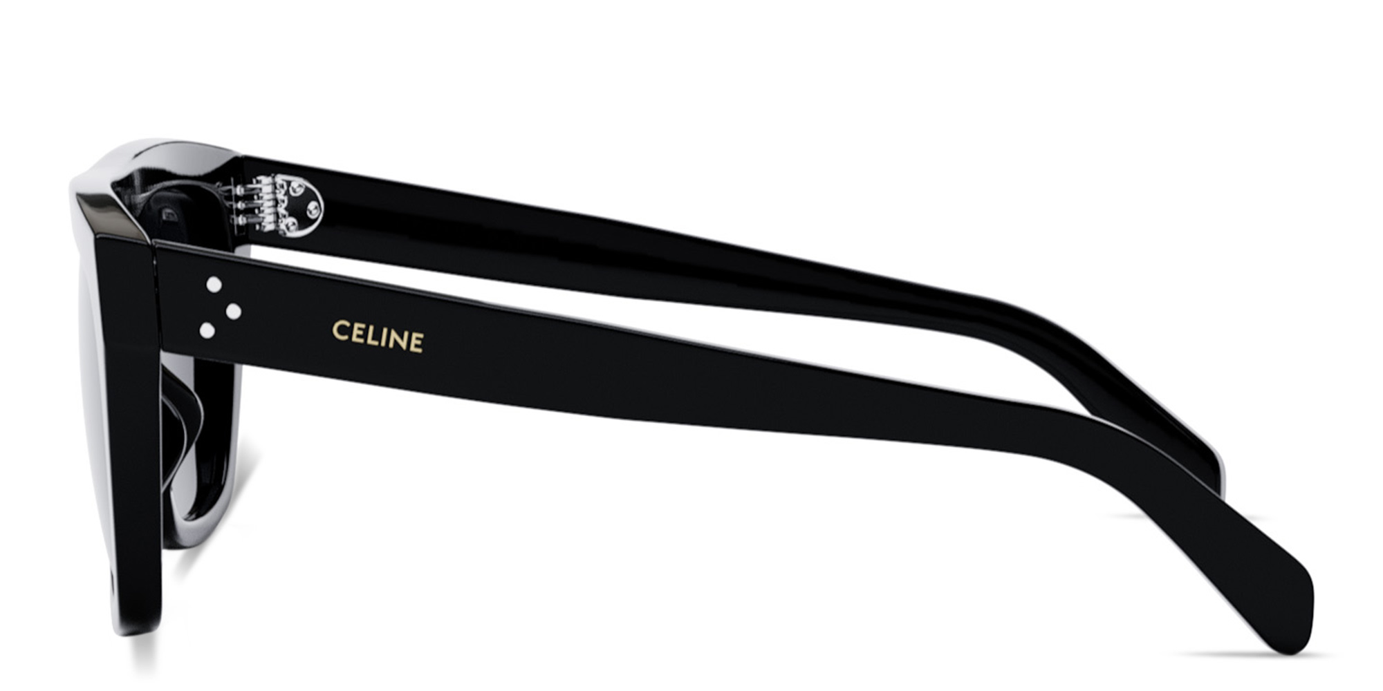 Shop CELINE CELINE 3 Dots Black Mask Sunglasses in Black online.