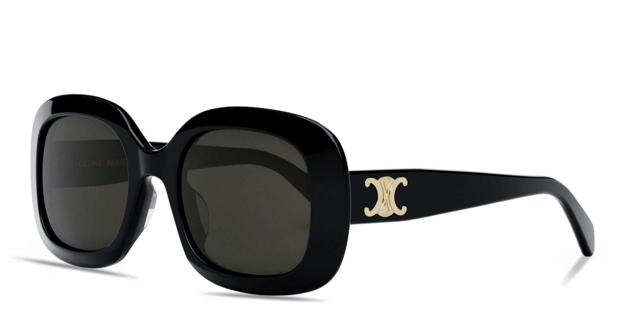 تسوق نظارات شمسية تريونف بإطار مربّع أسود اللون سيلين بلون أسود أونلاين.