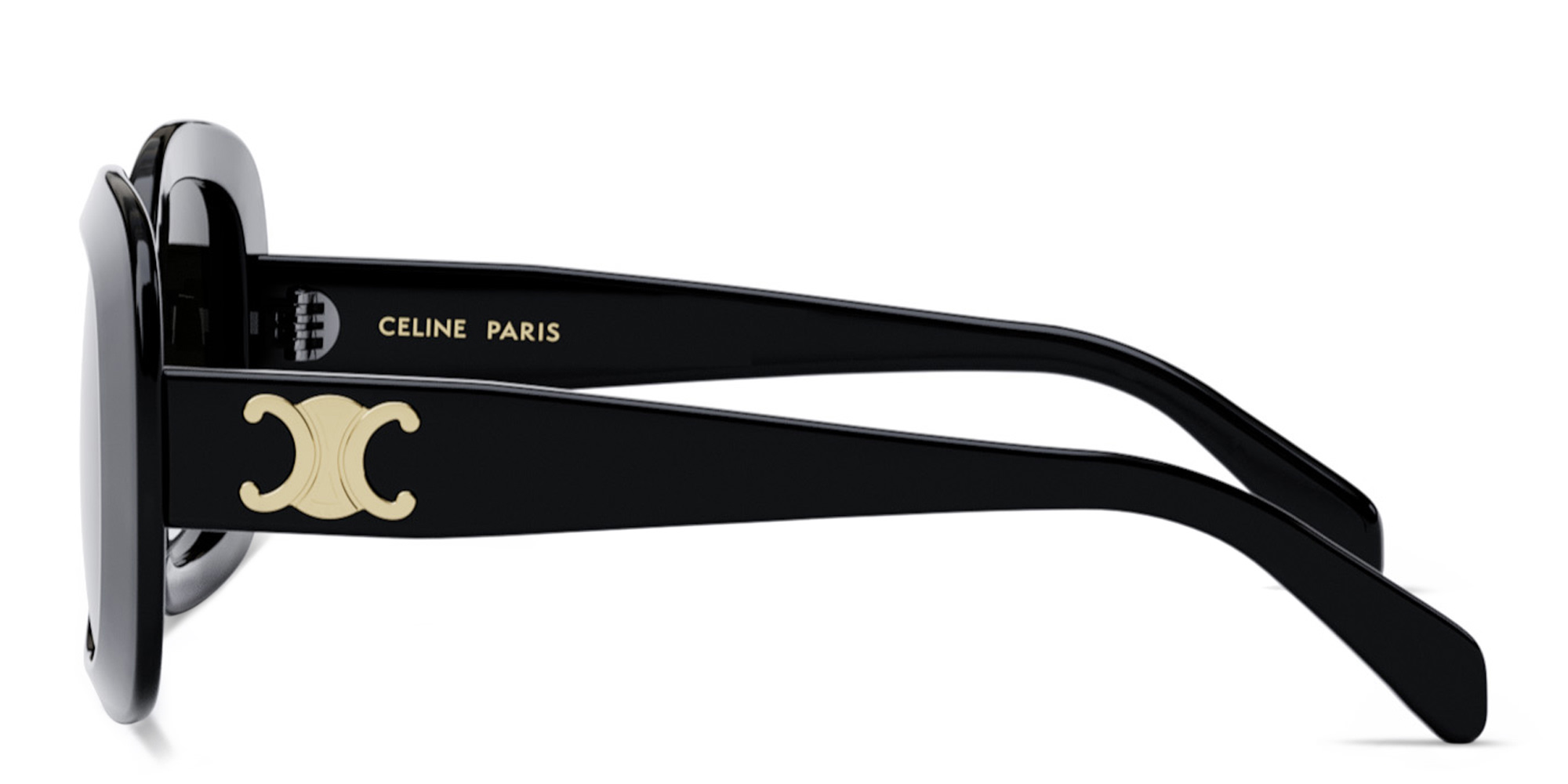 تسوق نظارات شمسية تريونف بإطار مربّع أسود اللون سيلين بلون أسود أونلاين.