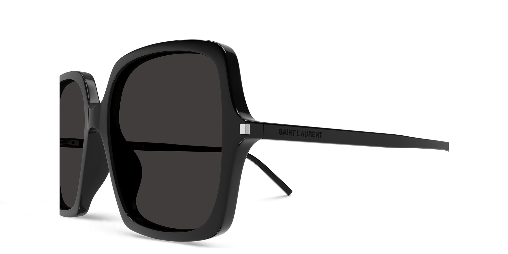 SAINT LAURENT Oversized Square Sunglasses in Black – Product Photo 3