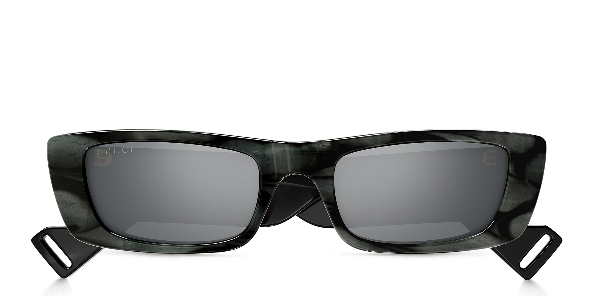 GUCCI Rectangle Sunglasses in Grey – Product Photo 1