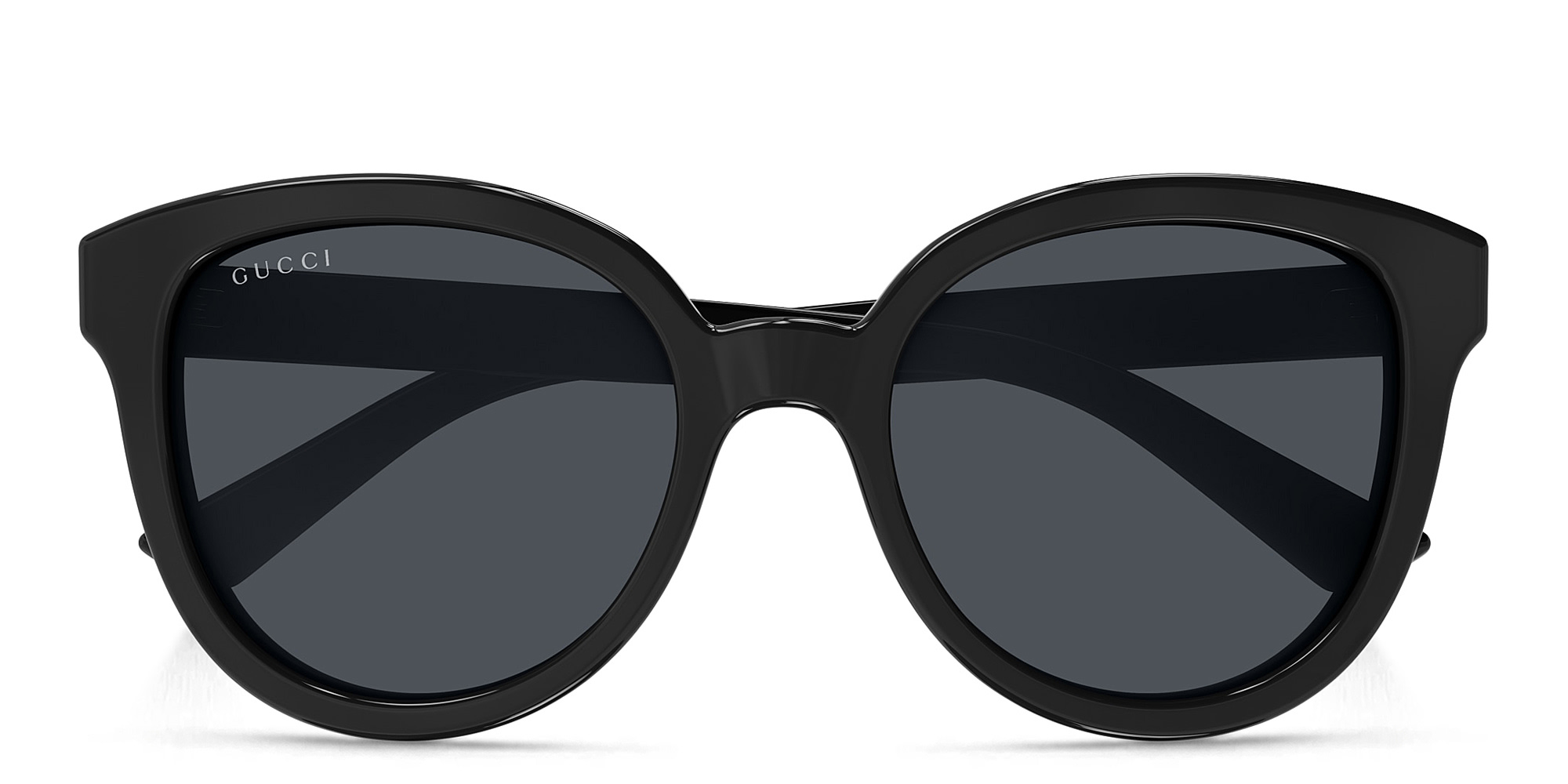 GUCCI Oversized Round Sunglasses in Black – Product Photo 1
