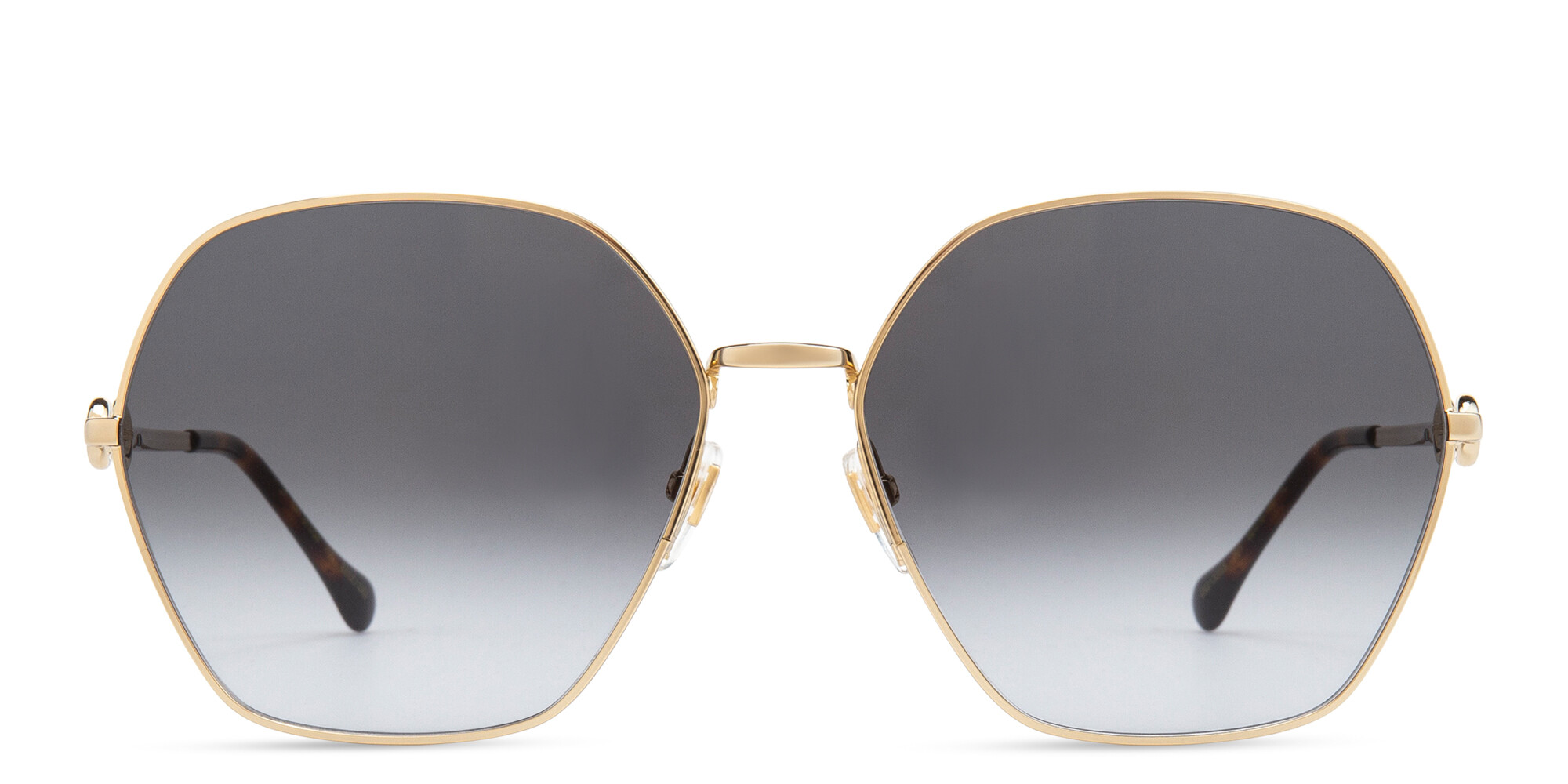 GUCCI Oversized Irregular Sunglasses in Gold – Product Photo 1