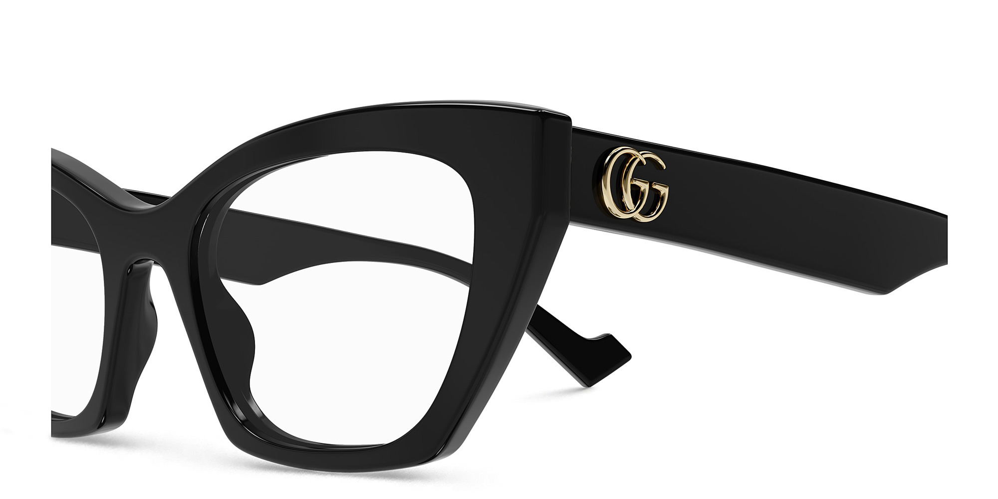 GUCCI Cat-Eye Eyeglasses in Black – Product Photo 3