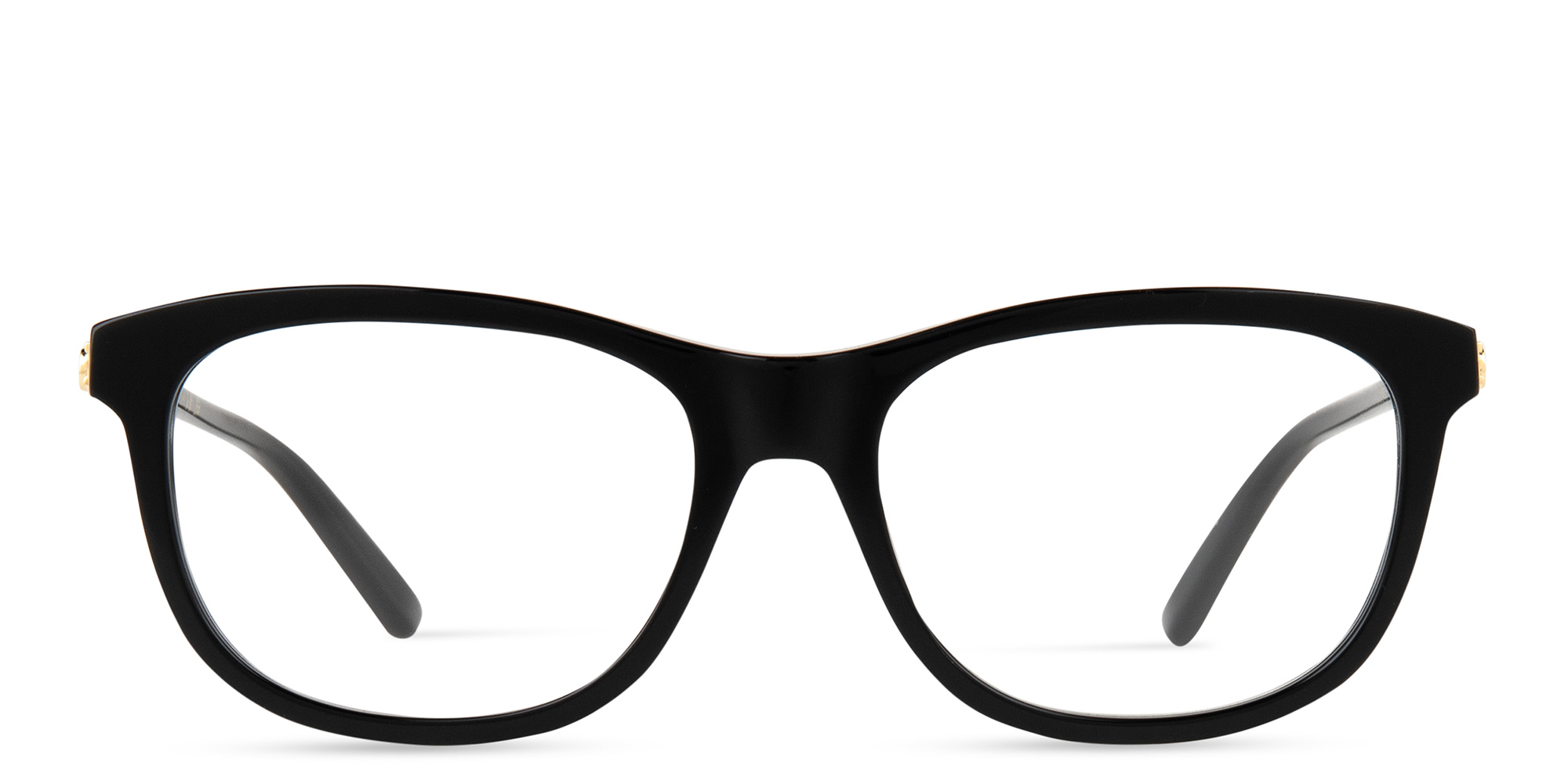 نظارات طبية مستطيلة واسعة من غوتشي بلون أسود - صورة المنتج 1